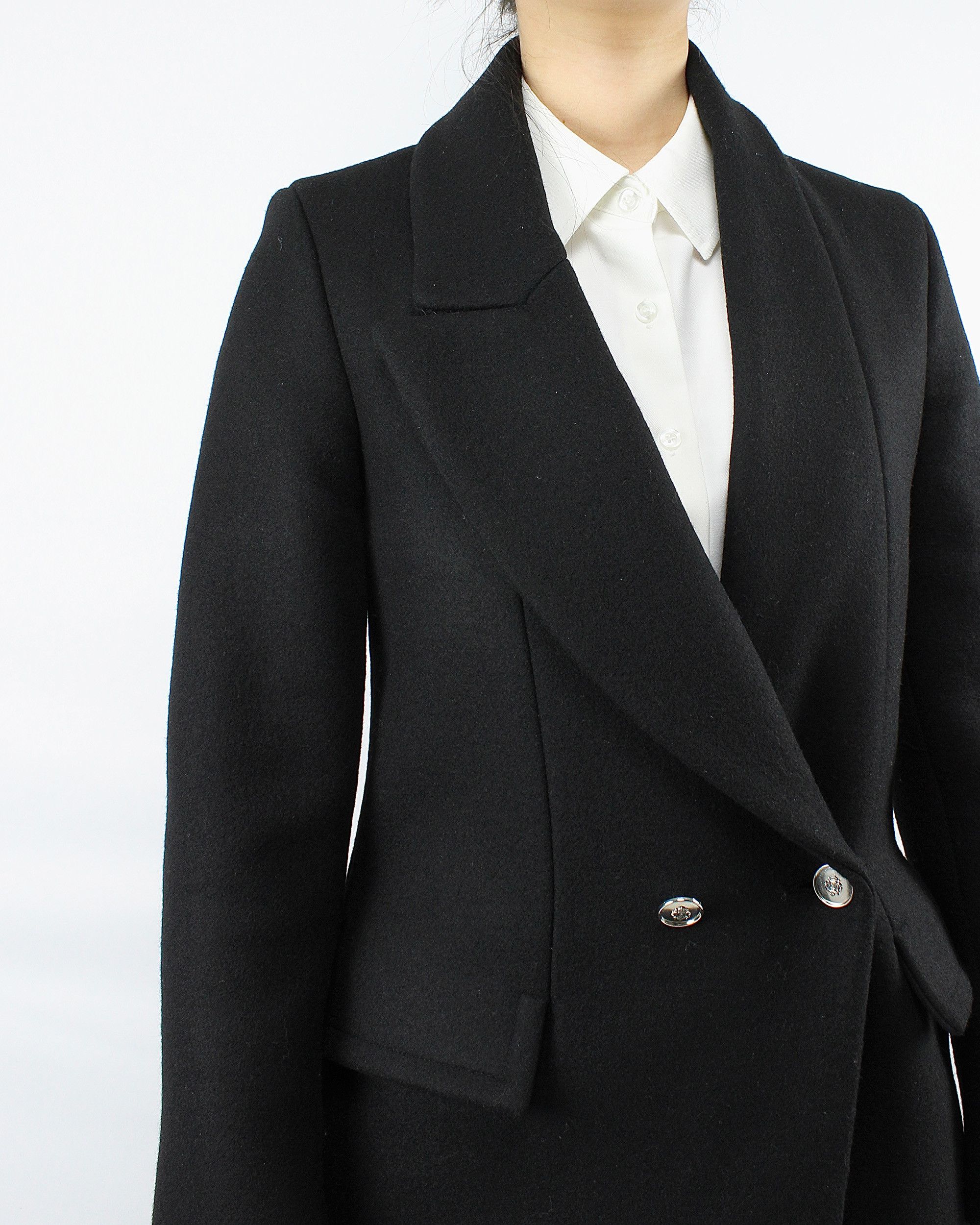 Isabel Benenato AW18 Long Coat with Asymmetric Lapel Size S / US 4 / IT 40 - 6 Thumbnail