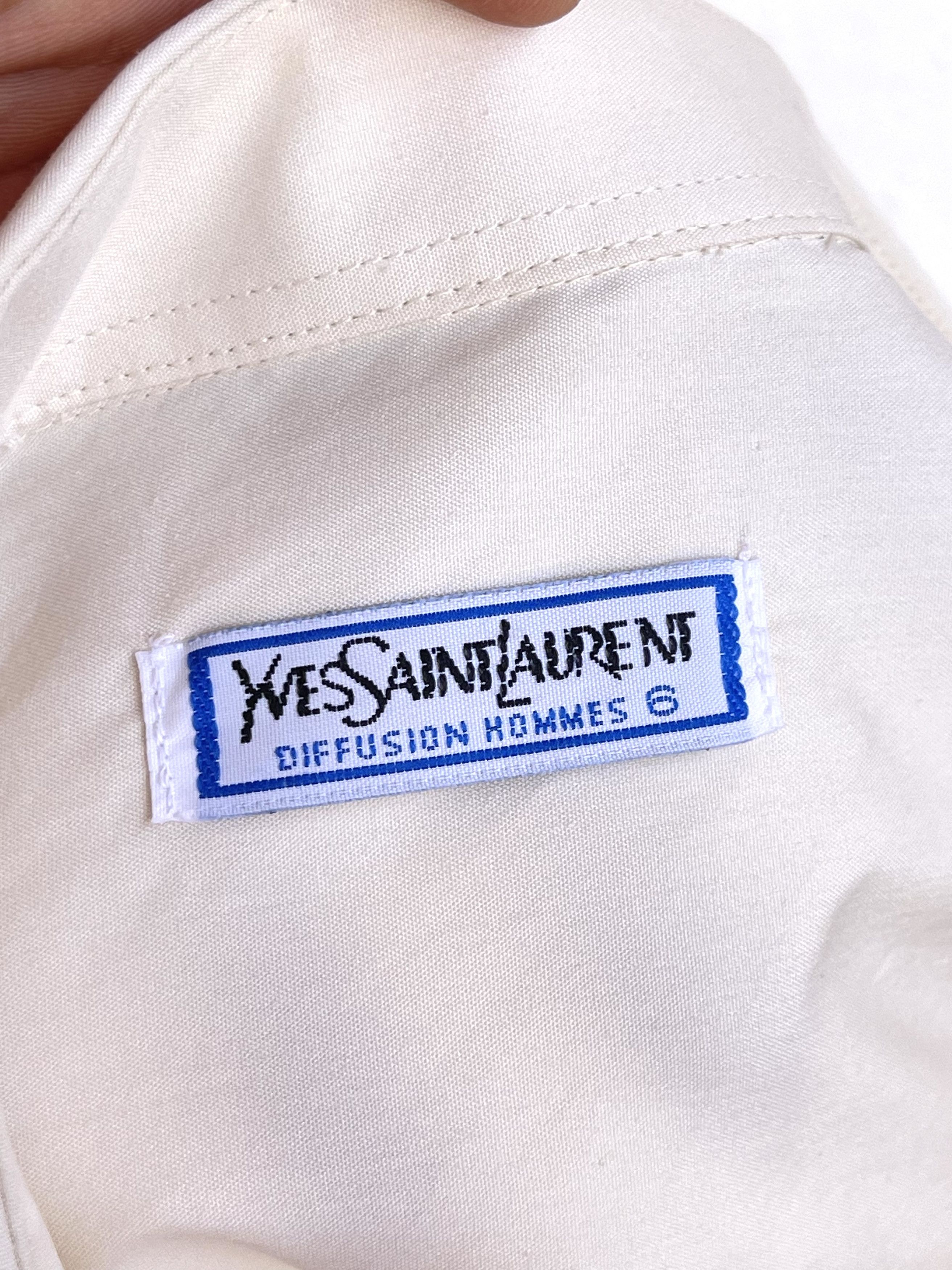 Yves Saint Laurent 🔥 Ysl vintage saint Laurent shirt blue size xxl / xl Size US XXL / EU 58 / 5 - 6 Thumbnail