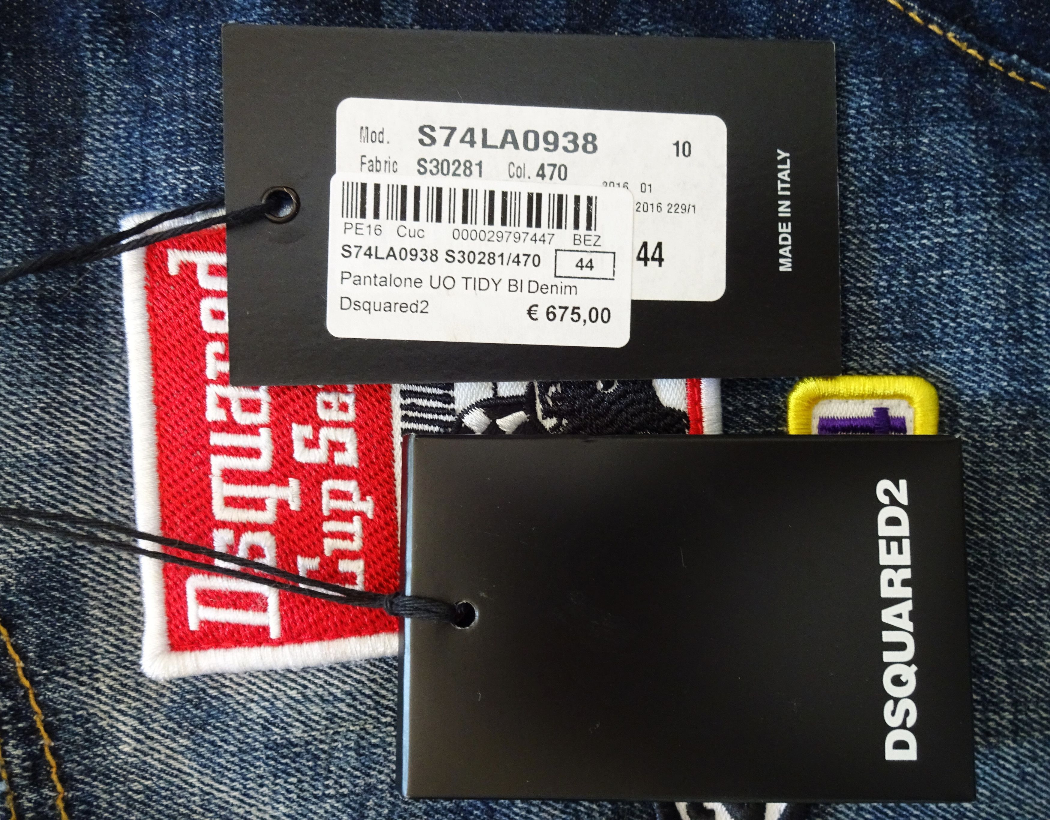 Dsquared2 DSQUARED2 «TIDY BIKER» JEANS with DSQUARED2 FAN