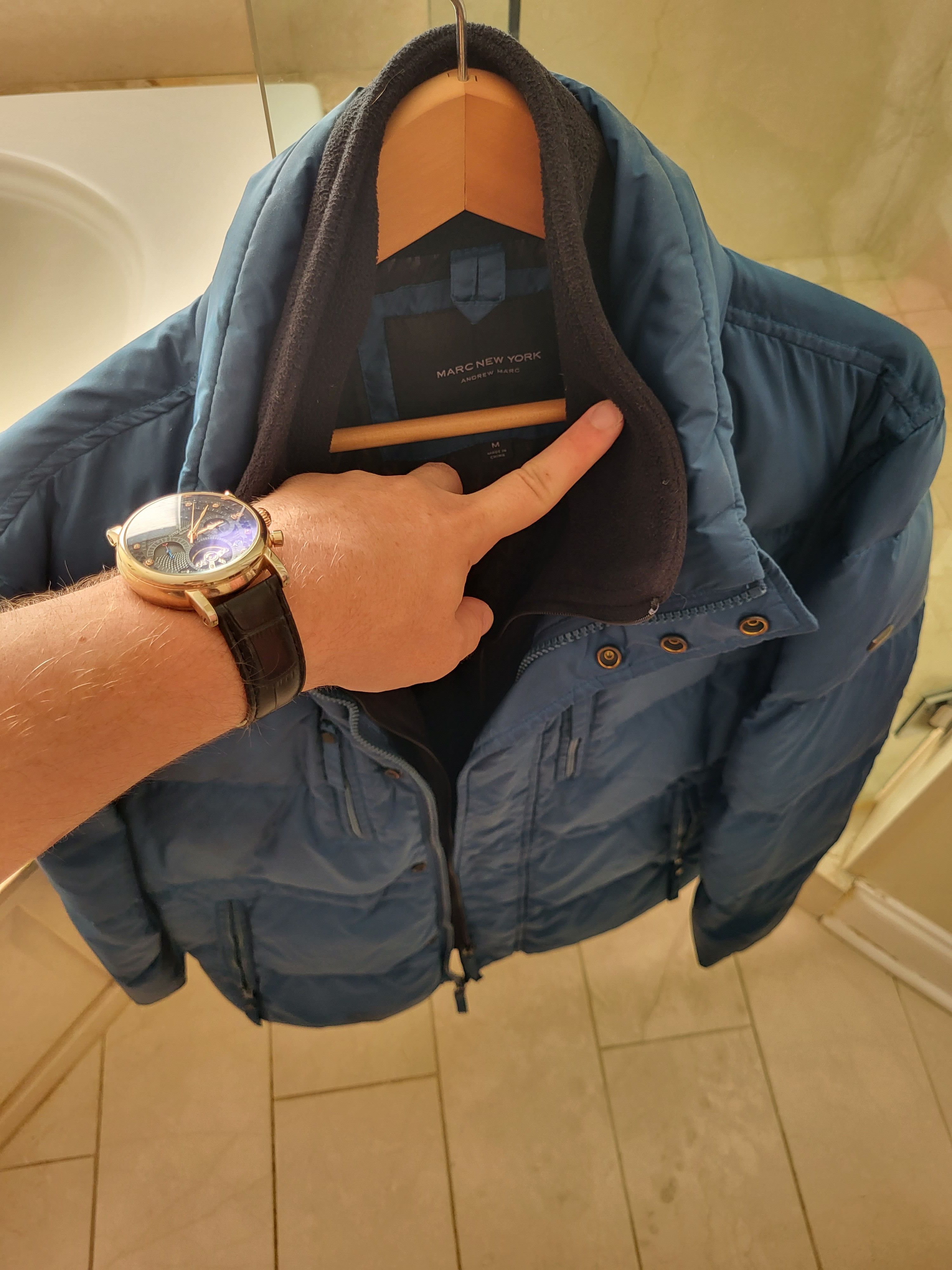 Marc anthony puffer jacket deals