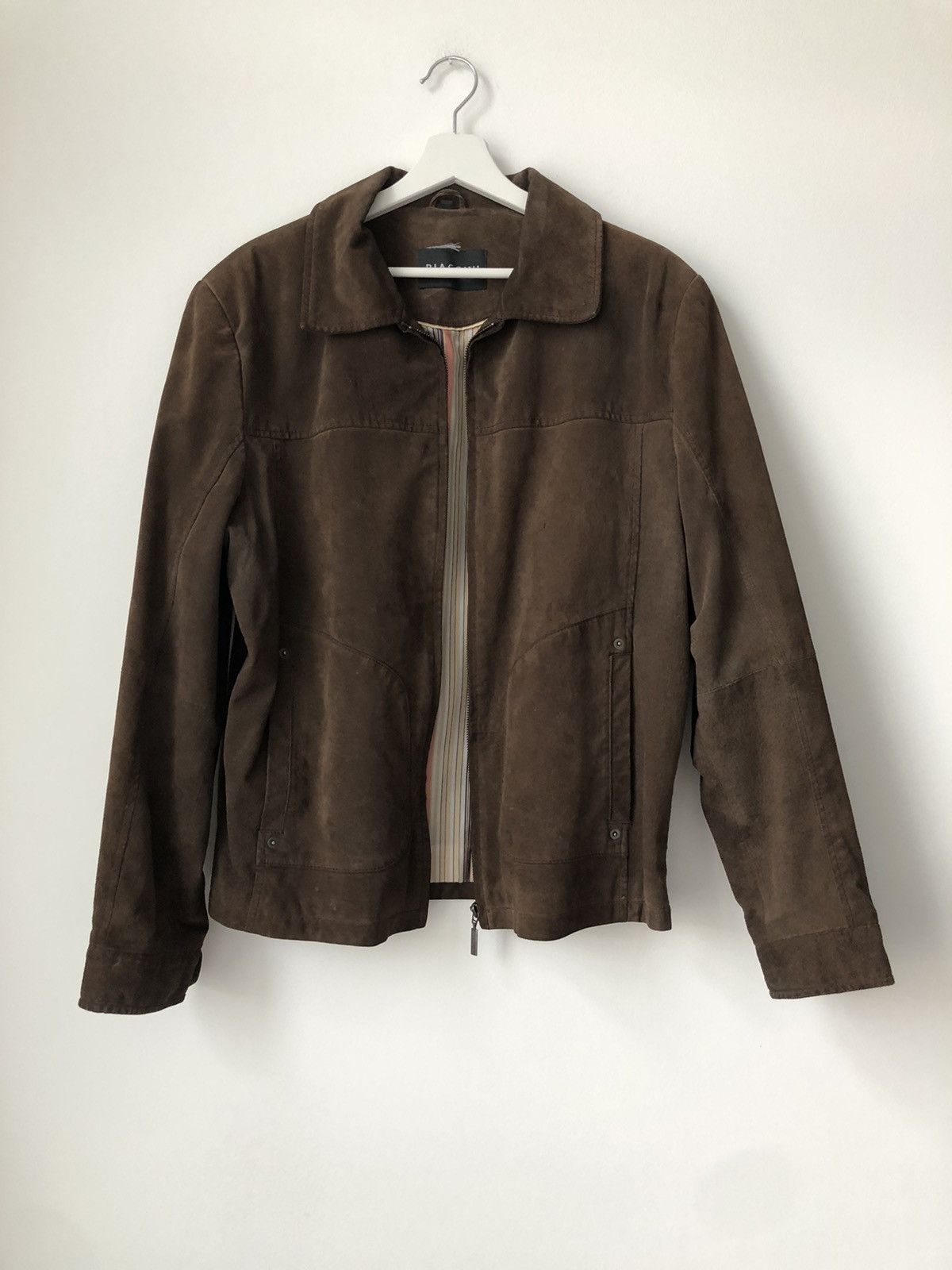 Leather Jacket × Vintage Vintage Biaggini Brown Suede Jacket | Grailed 