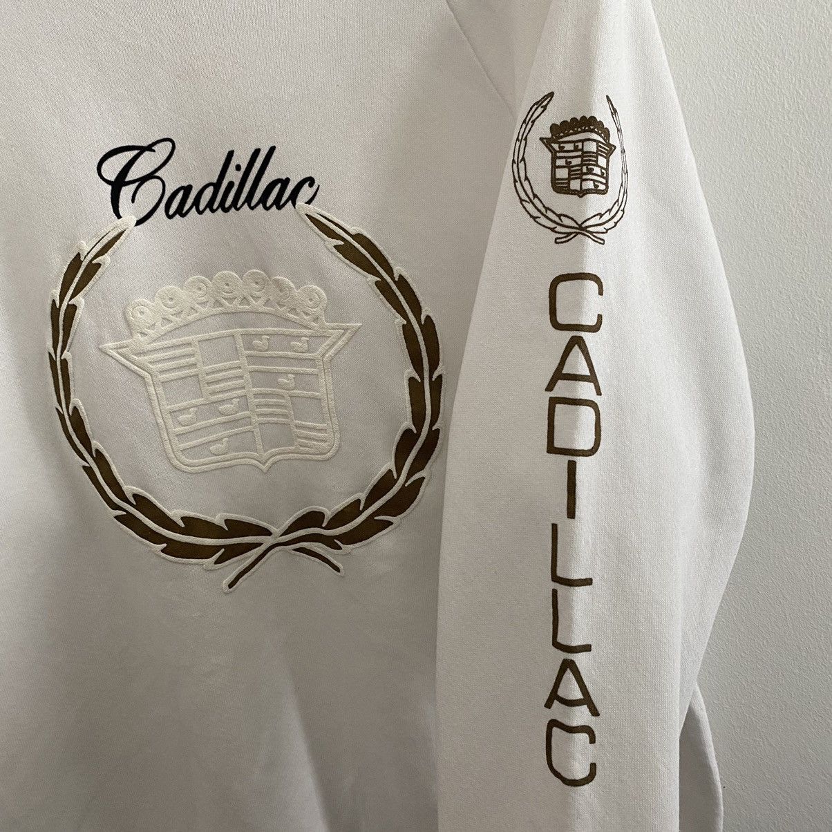 Cadillac × Vintage Vintage Cadillac Sweater Classic Puff Print Size US L / EU 52-54 / 3 - 8 Thumbnail