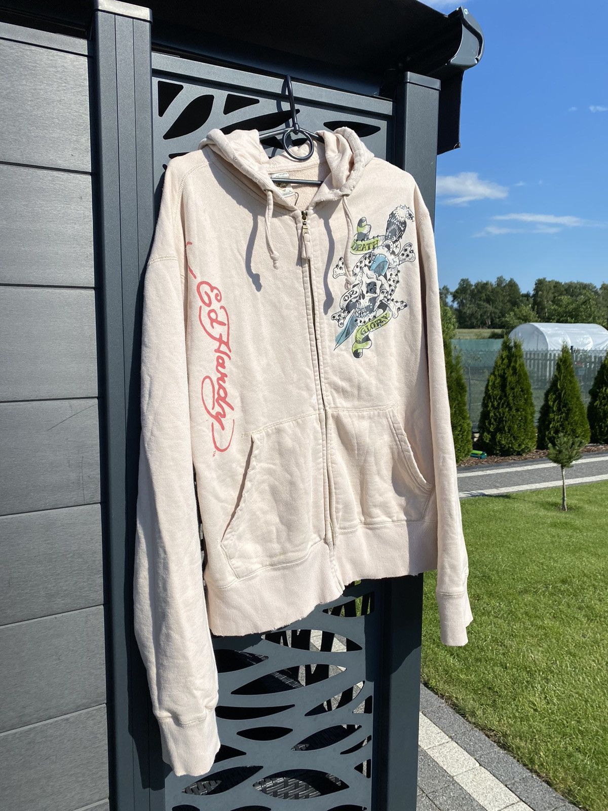Ed Hardy Ed hardy distressed poker cards playing zip hoodie Size US XL / EU 56 / 4 - 2 Thumbnail