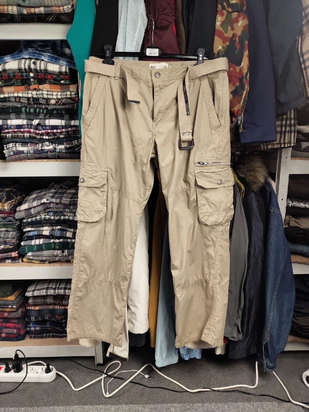 If Six Was Nine Vintage Japan Multi Pocket Cargo Pants + Belt Travis Scott Size US 36 / EU 52 - 19 Thumbnail