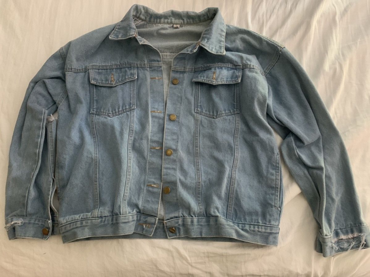 Custom Kanye West Life of Pablo Denim Jacket Grailed