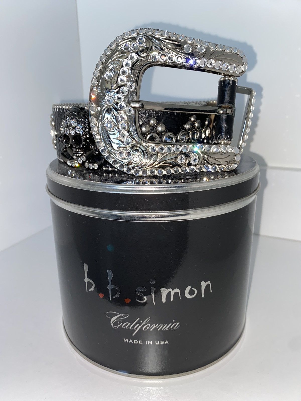 B.B. Simon BB Simon Skull Belt | Grailed