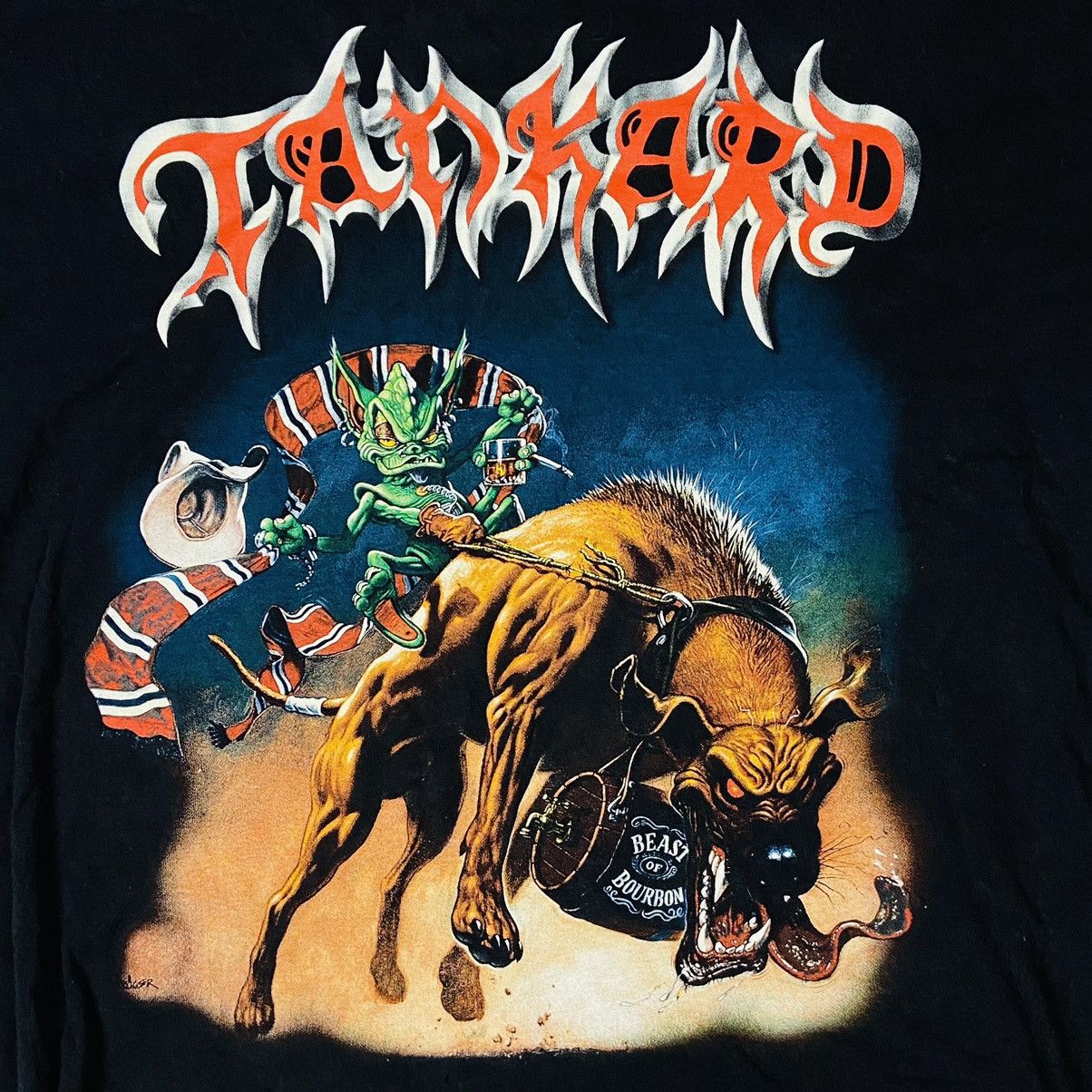 Band Tees DIE WITH A BEER IN YOUR HAND! RARE 2004 TANKARD TEE - № 305 Size US XL / EU 56 / 4 - 3 Thumbnail