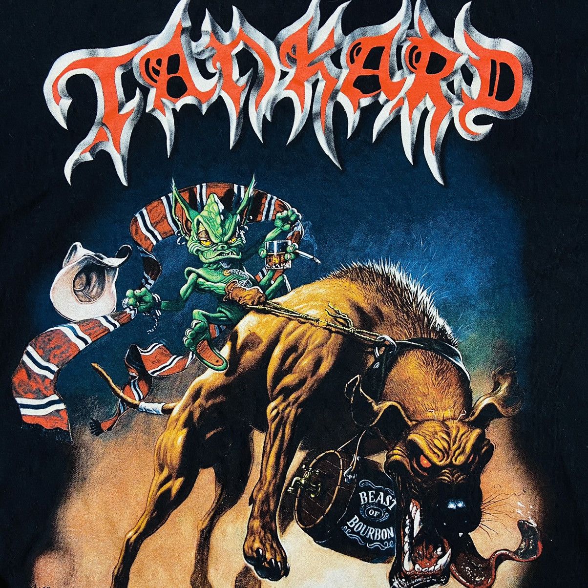 Band Tees DIE WITH A BEER IN YOUR HAND! RARE 2004 TANKARD TEE - № 305 Size US XL / EU 56 / 4 - 4 Thumbnail