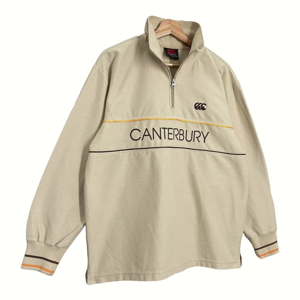 Canterbury of New Zealand Vintage Canterburry Big Logo Halfzip Sweatshirt Size M Size US M / EU 48-50 / 2 - 2 Thumbnail