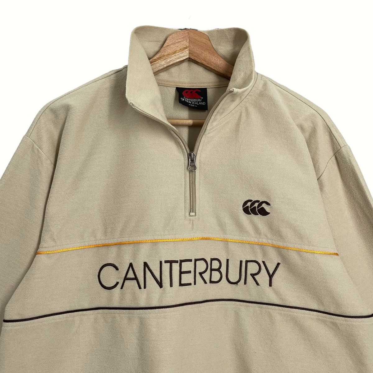 Canterbury of New Zealand Vintage Canterburry Big Logo Halfzip Sweatshirt Size M Size US M / EU 48-50 / 2 - 4 Thumbnail