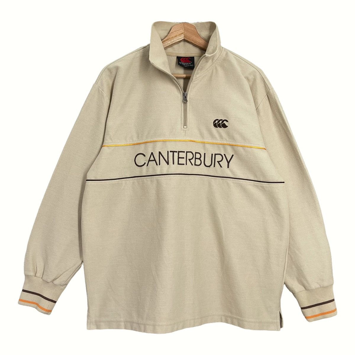 Canterbury of New Zealand Vintage Canterburry Big Logo Halfzip Sweatshirt Size M Size US M / EU 48-50 / 2 - 1 Thumbnail