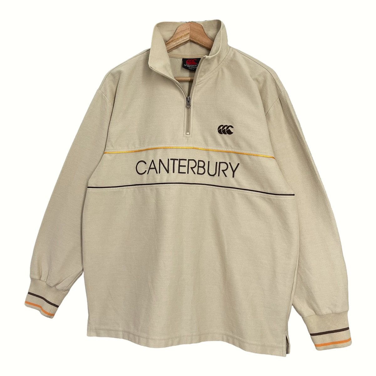 Canterbury of New Zealand Vintage Canterburry Big Logo Halfzip Sweatshirt Size M Size US M / EU 48-50 / 2 - 3 Thumbnail