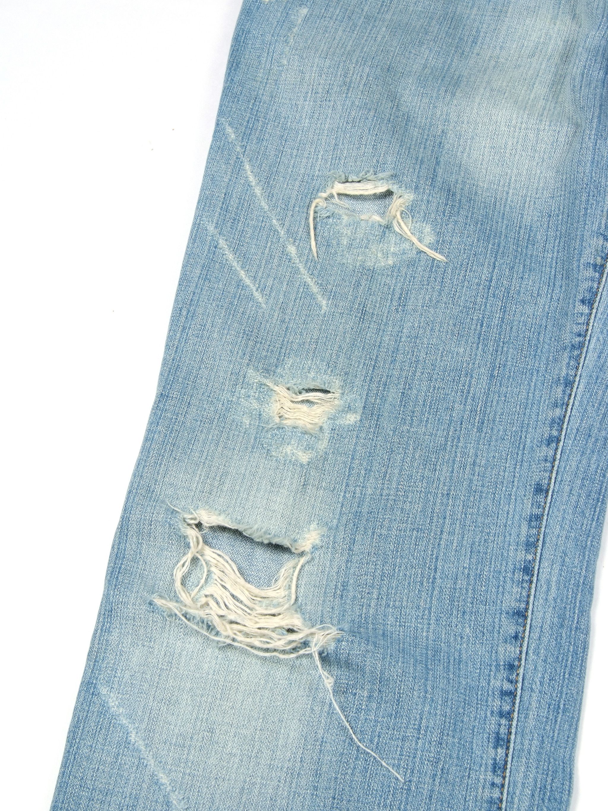 Dolce & Gabbana × Vintage Vintage y2k Dolce & Gabbana Distressed Denim Jeans (33) Size US 33 - 3 Thumbnail