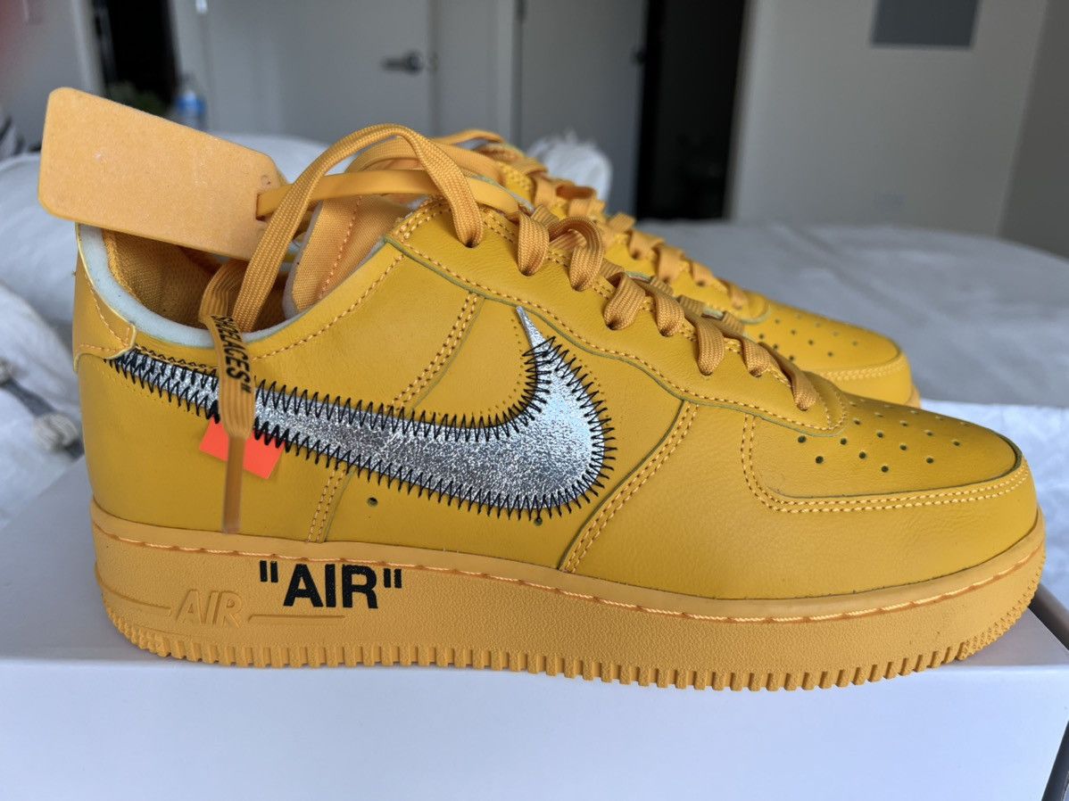 Nike x Off-White Air Force Low University Gold sneakers - Main Image