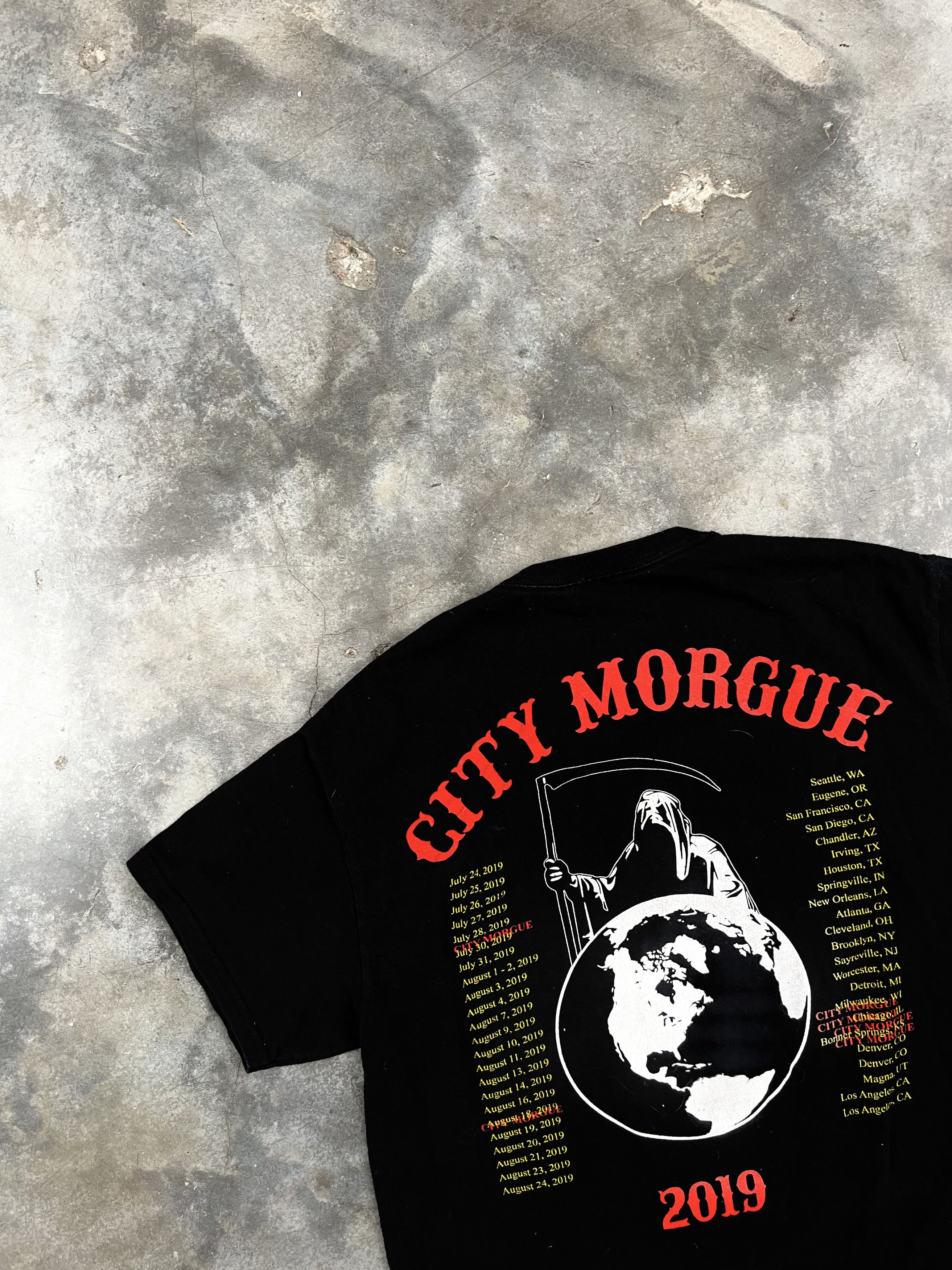 Vintage City Morgue 2019 Tour Dogs Tee Black Medium 🥣🧊❄️ Toxic Size US M / EU 48-50 / 2 - 4 Thumbnail