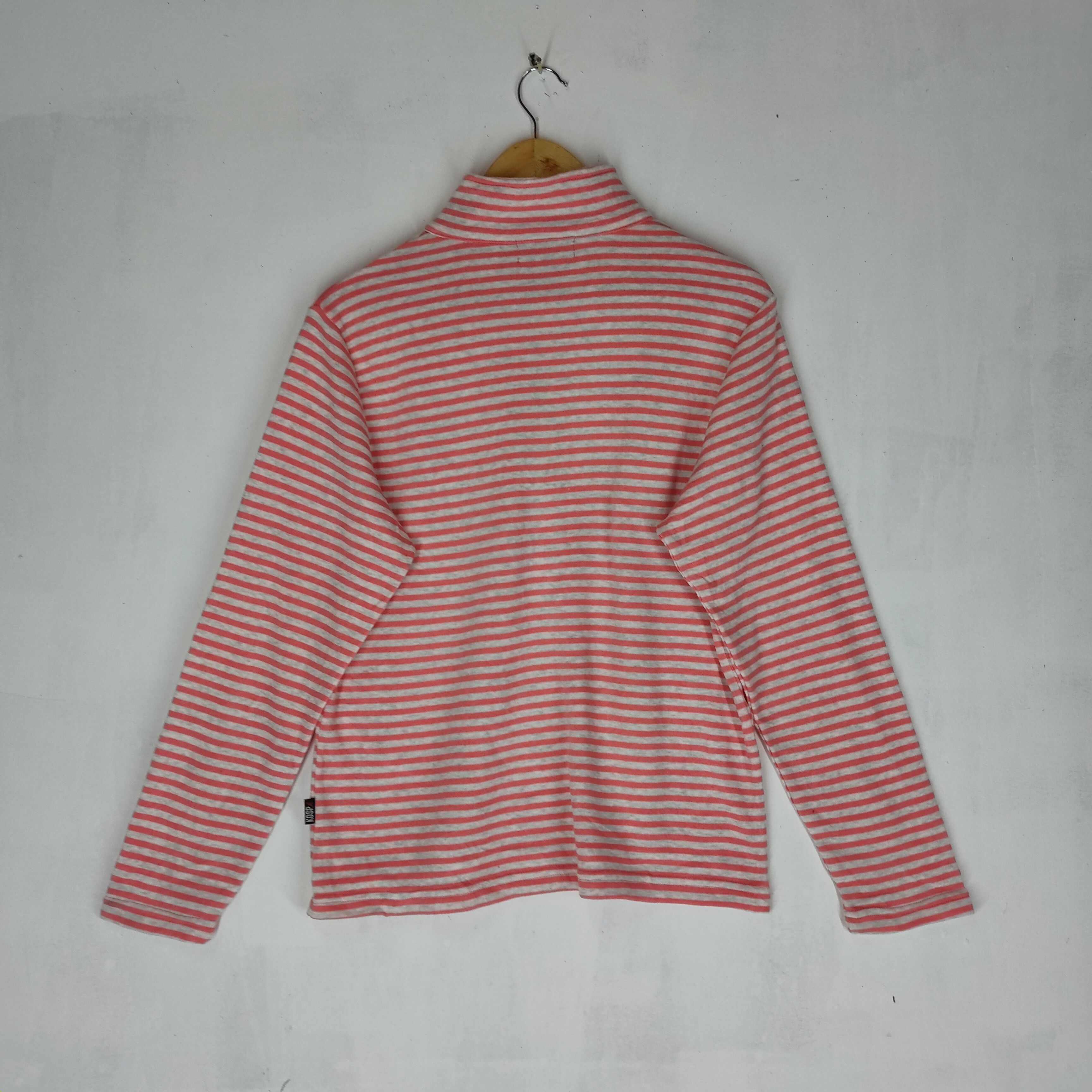 Kangol KANGOL SPORT Stripe Pattern Unworn Pink Neck Zipper Sweater Size US M / EU 48-50 / 2 - 7 Thumbnail