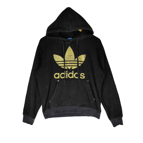 Adidas ADIDAS Vintage Golden Big Logo Streetwear Hoodie Sweatshirt Size US M / EU 48-50 / 2 - 1 Thumbnail
