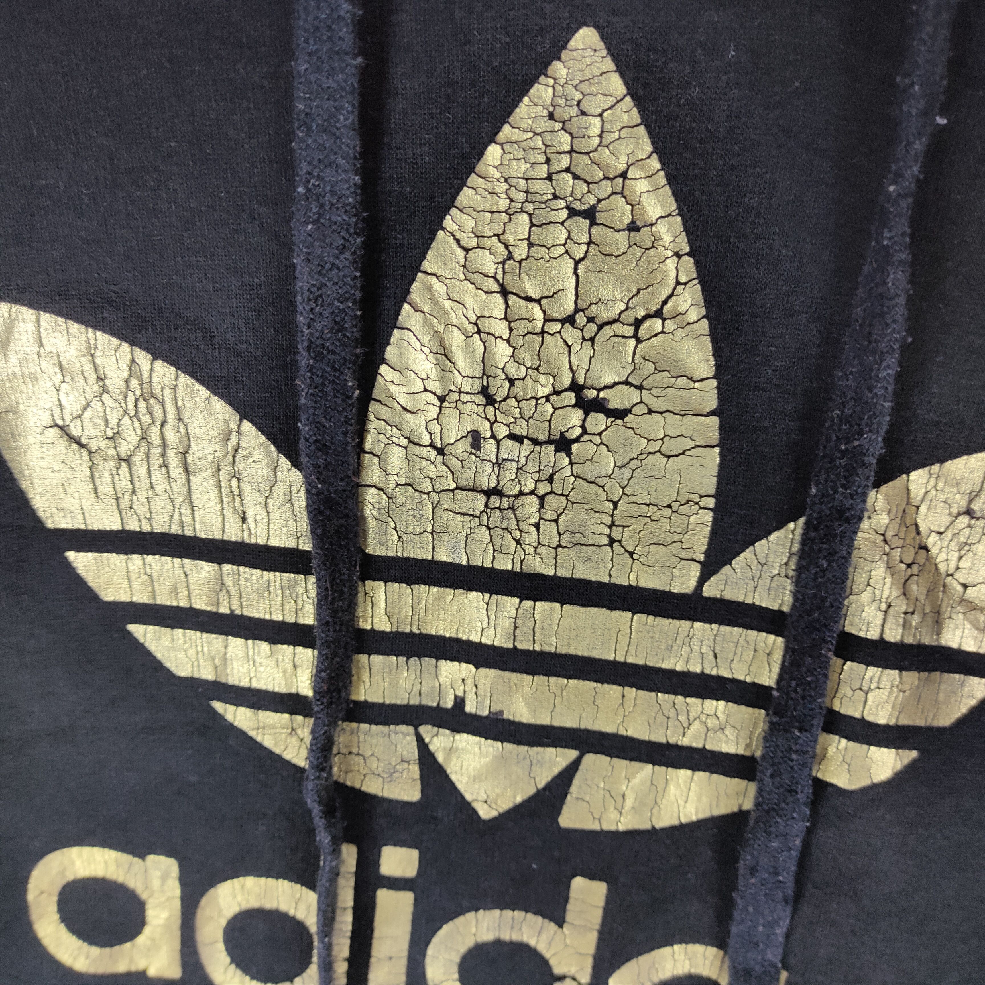 Adidas ADIDAS Vintage Golden Big Logo Streetwear Hoodie Sweatshirt Size US M / EU 48-50 / 2 - 5 Thumbnail