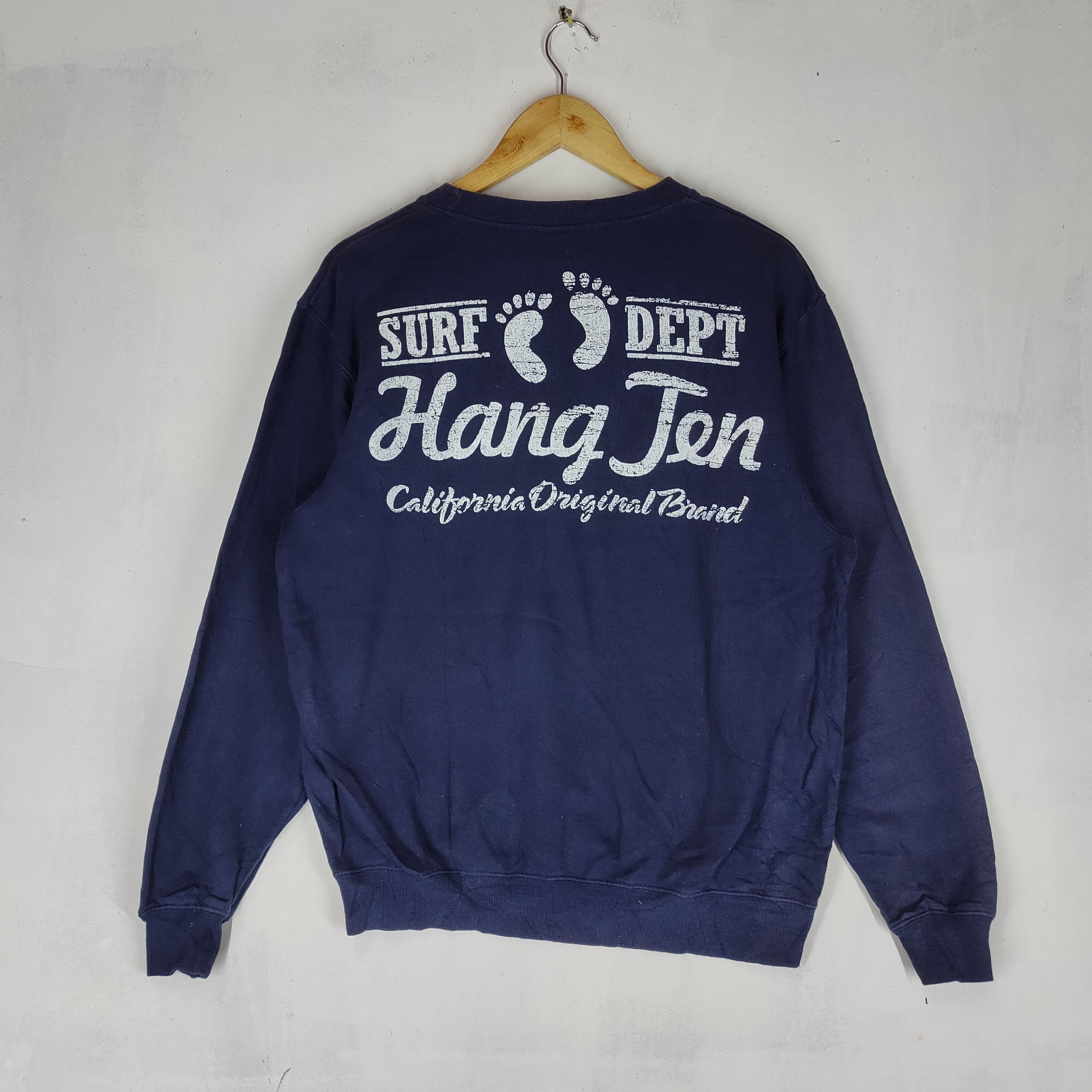 Hang Ten HANG TEN Embroidery Spellout Big Back Printed Sweatshirt Size US M / EU 48-50 / 2 - 5 Thumbnail