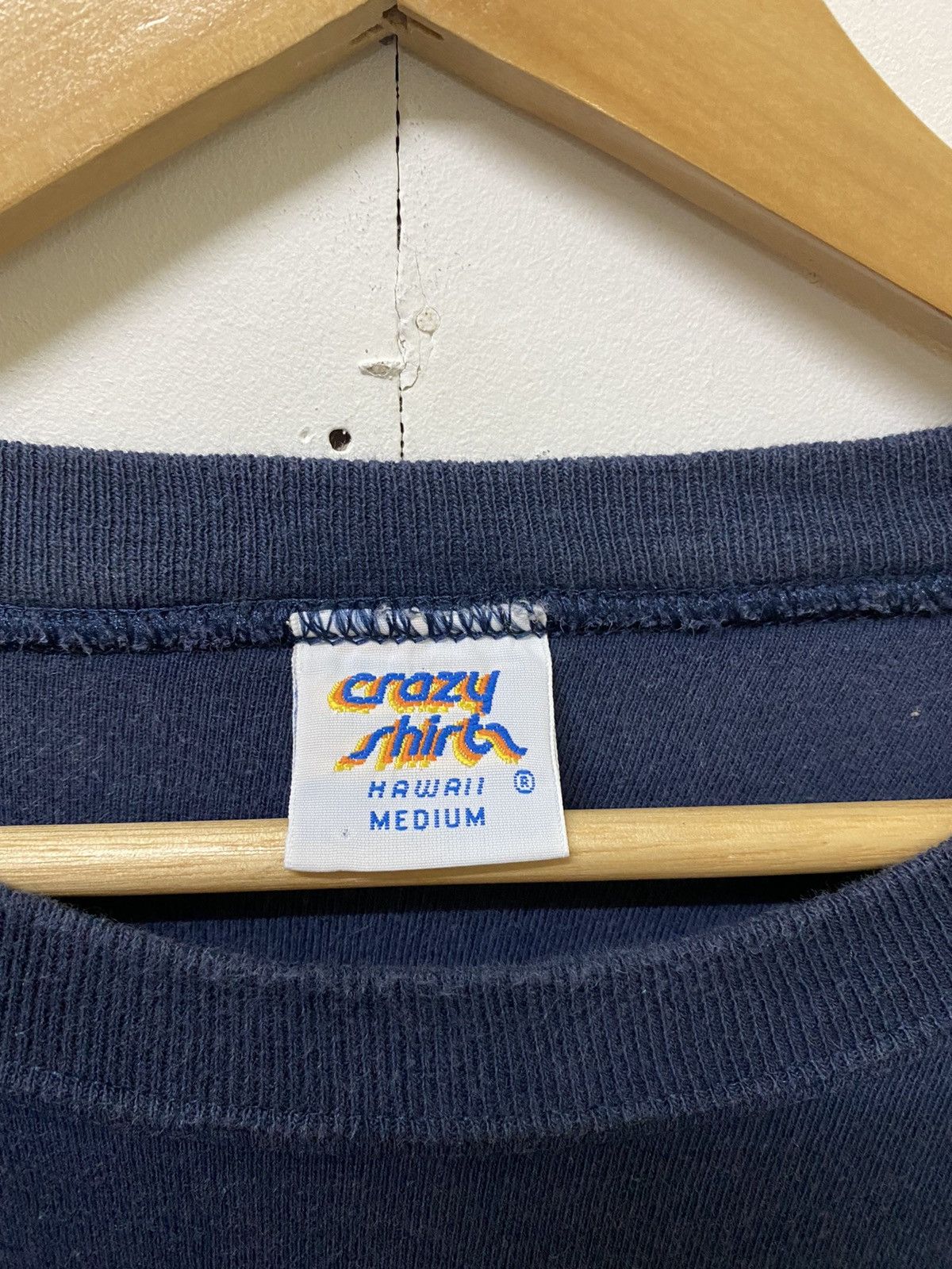 VINTAGE SURFSTYLE CRAZYSHIRT HAWAII MEDIUM PULLOVER NAVY