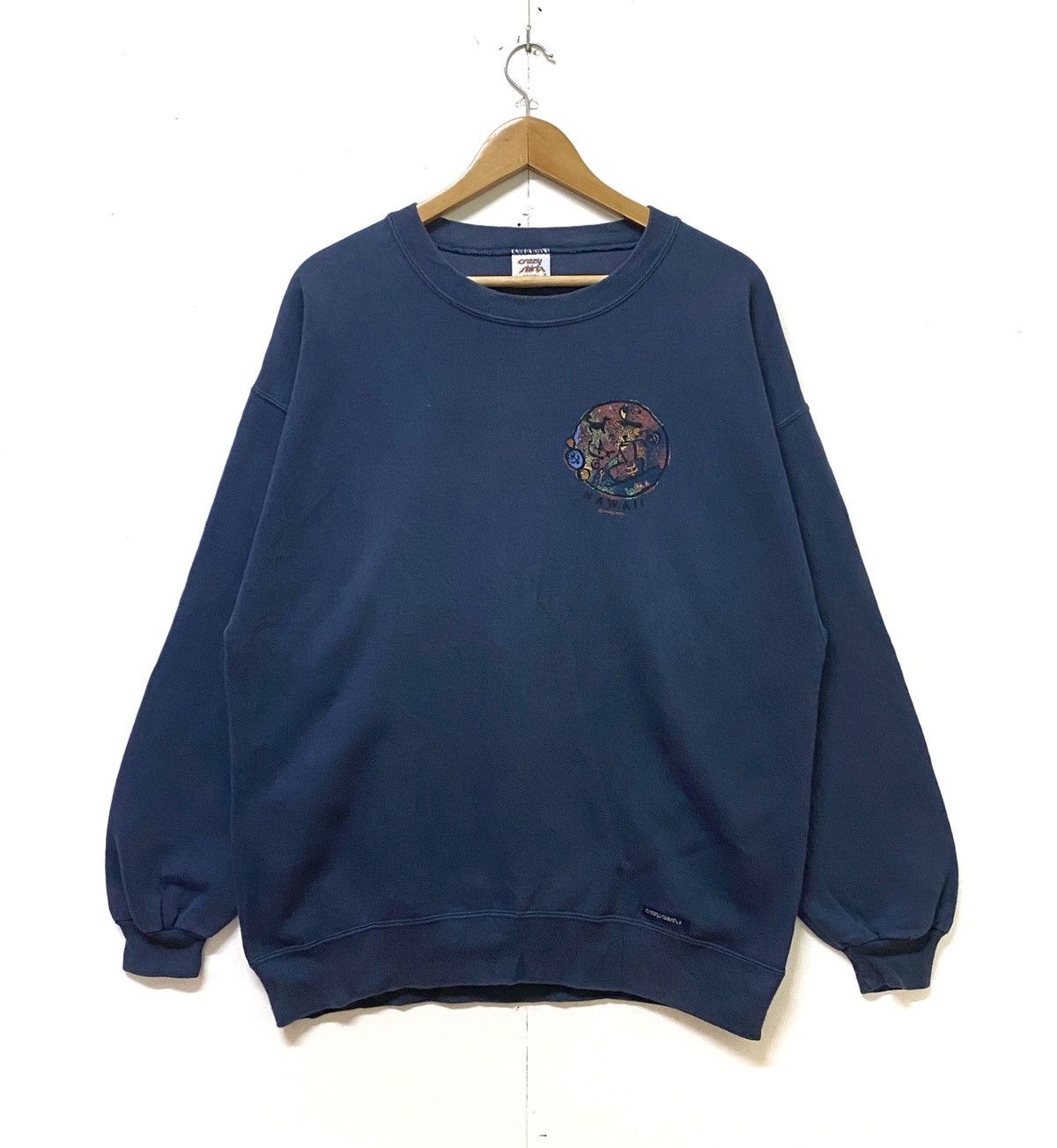 VINTAGE SURFSTYLE CRAZYSHIRT HAWAII MEDIUM PULLOVER NAVY