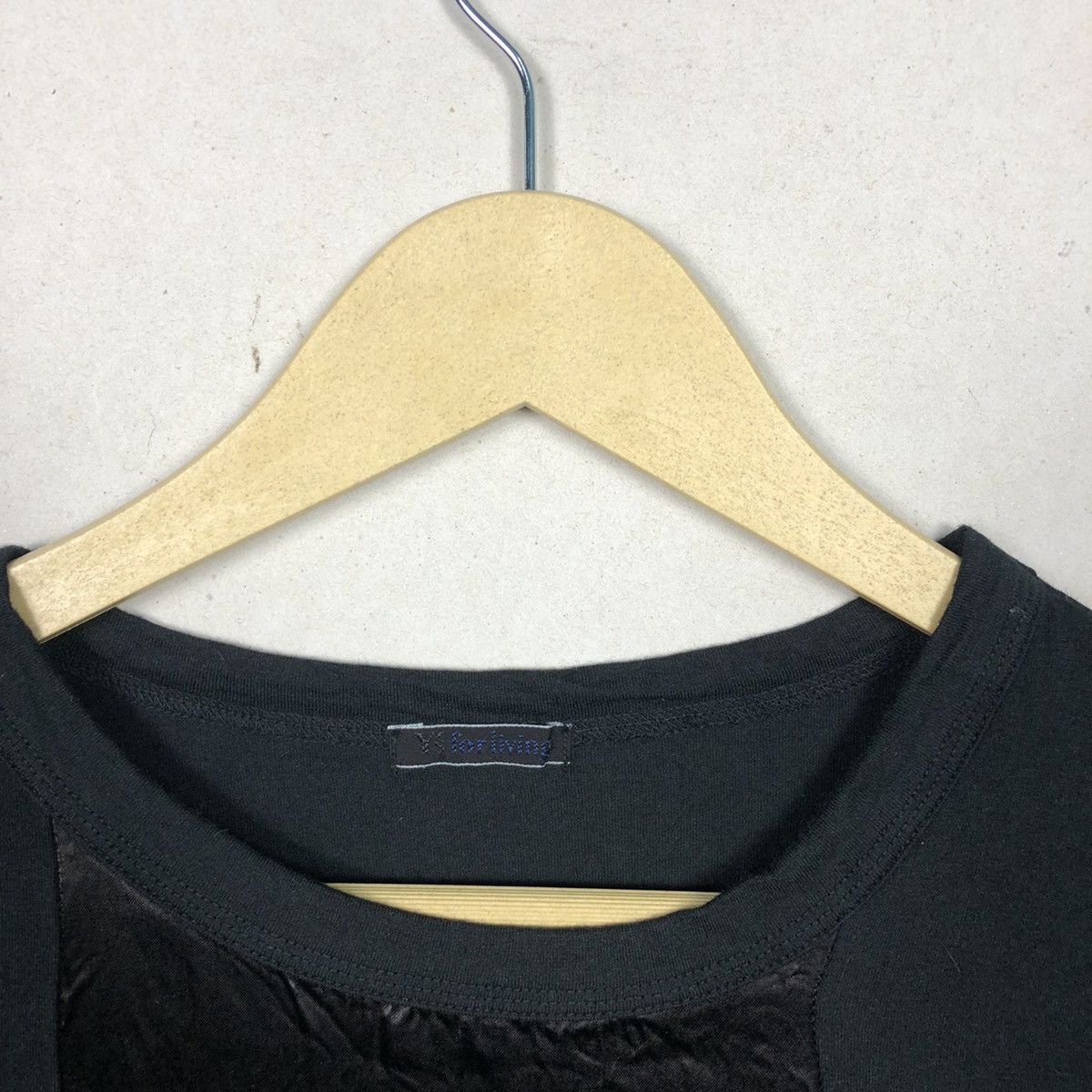 Yohji Yamamoto Vintage Y’s For Living Yohji Yamamoto Long Sleeve Black Tee Size US M / EU 48-50 / 2 - 5 Thumbnail