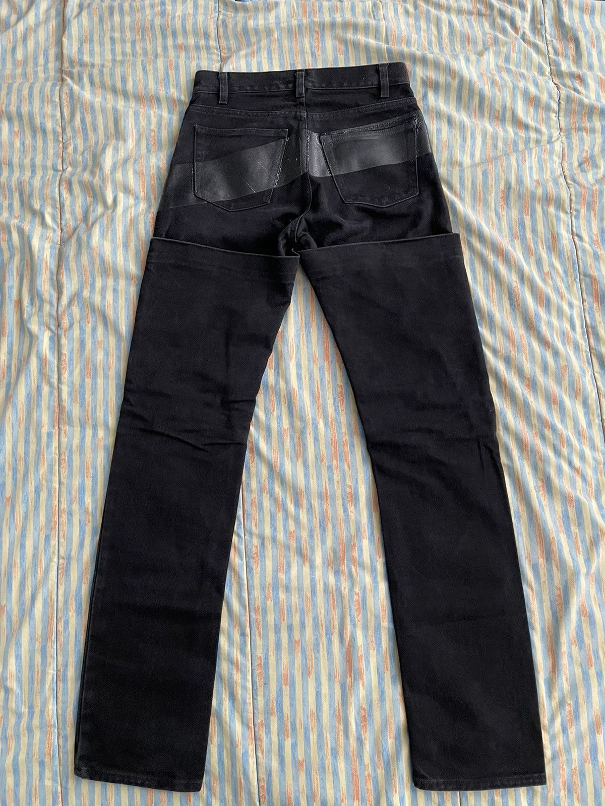 Helmut Lang Helmut Lang FW1997 Rubber Paint Stripe Jeans Size US 29 - 2 Thumbnail