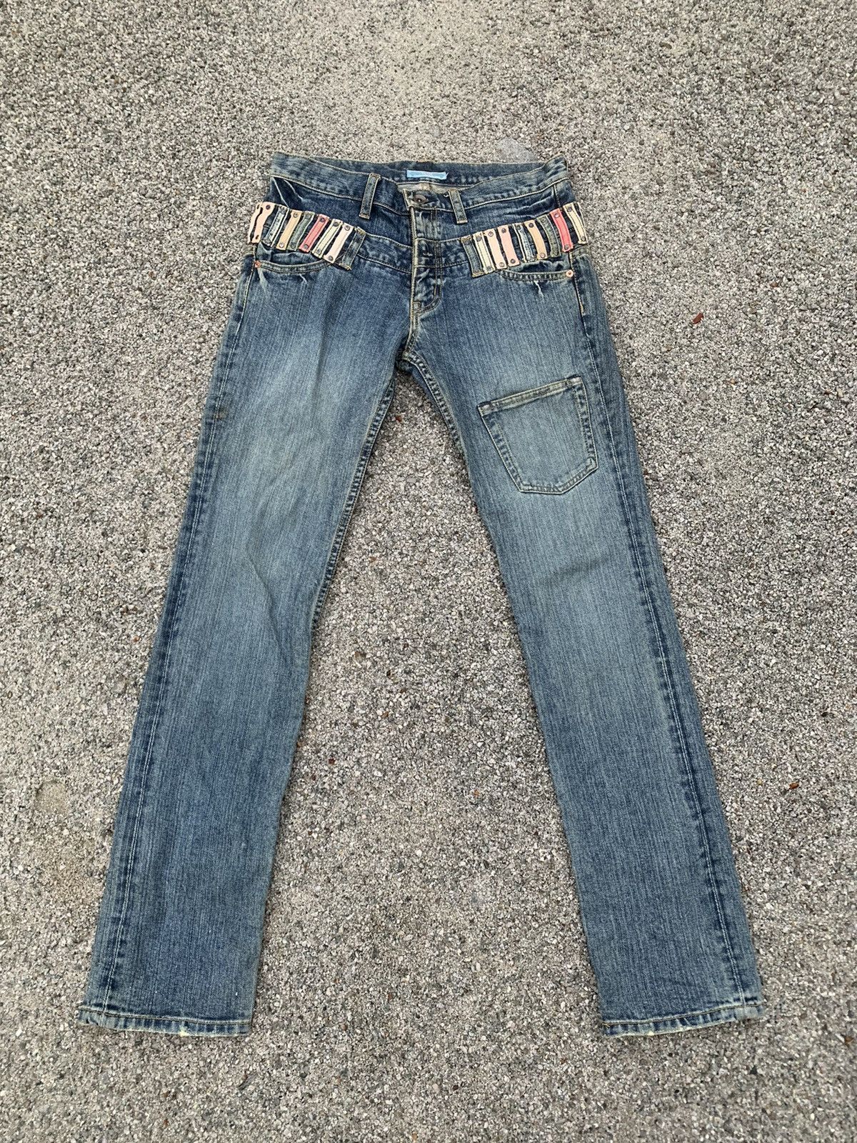 Karakoto Kojima Double Waist Denim Pants