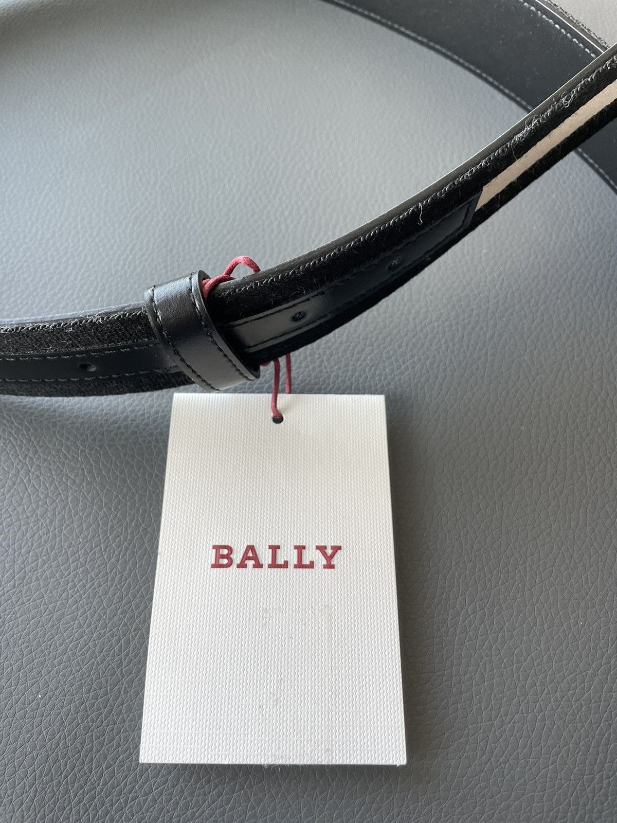 Bally Brand New Iconic Bally Logo Leather Belt Size 32 - 11 Thumbnail