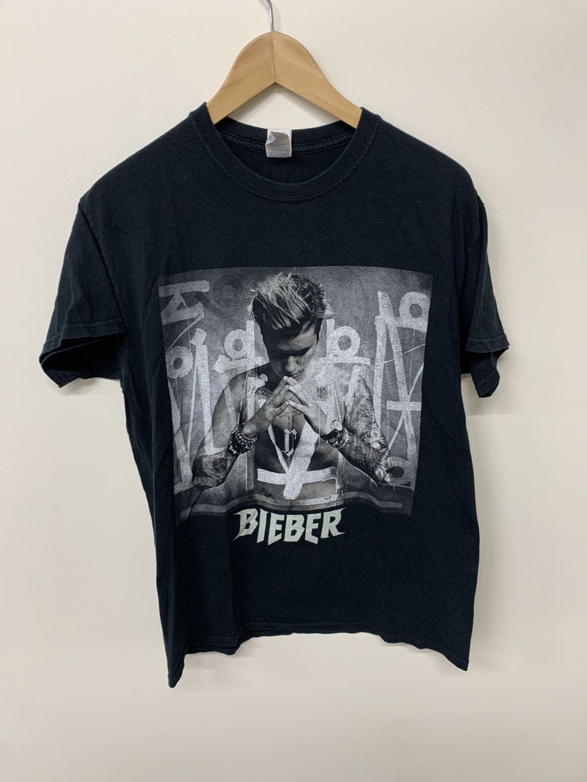 T-shirt Justin Bieber Purpose Tour 2016 - Concert Tee - Noir - Gildan