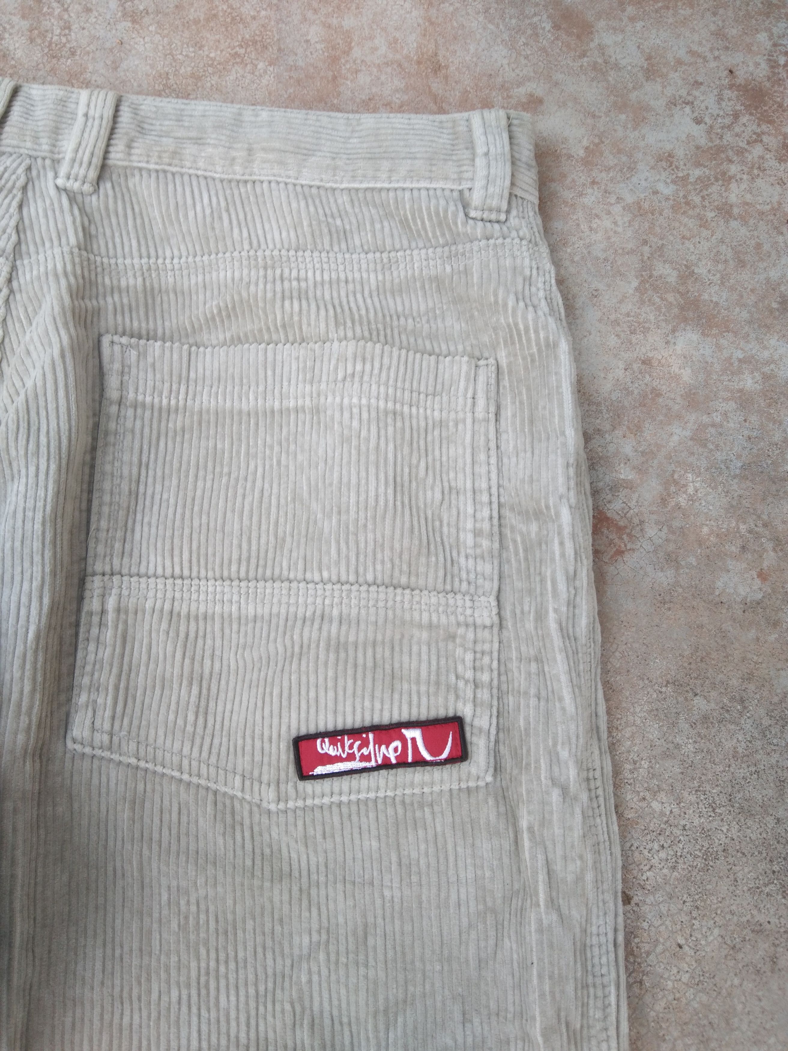 Quiksilver × Vintage Vintage Quiksilver Corduroy Loose Straight Baggy Pants 34x31 Size US 34 / EU 50 - 6 Thumbnail
