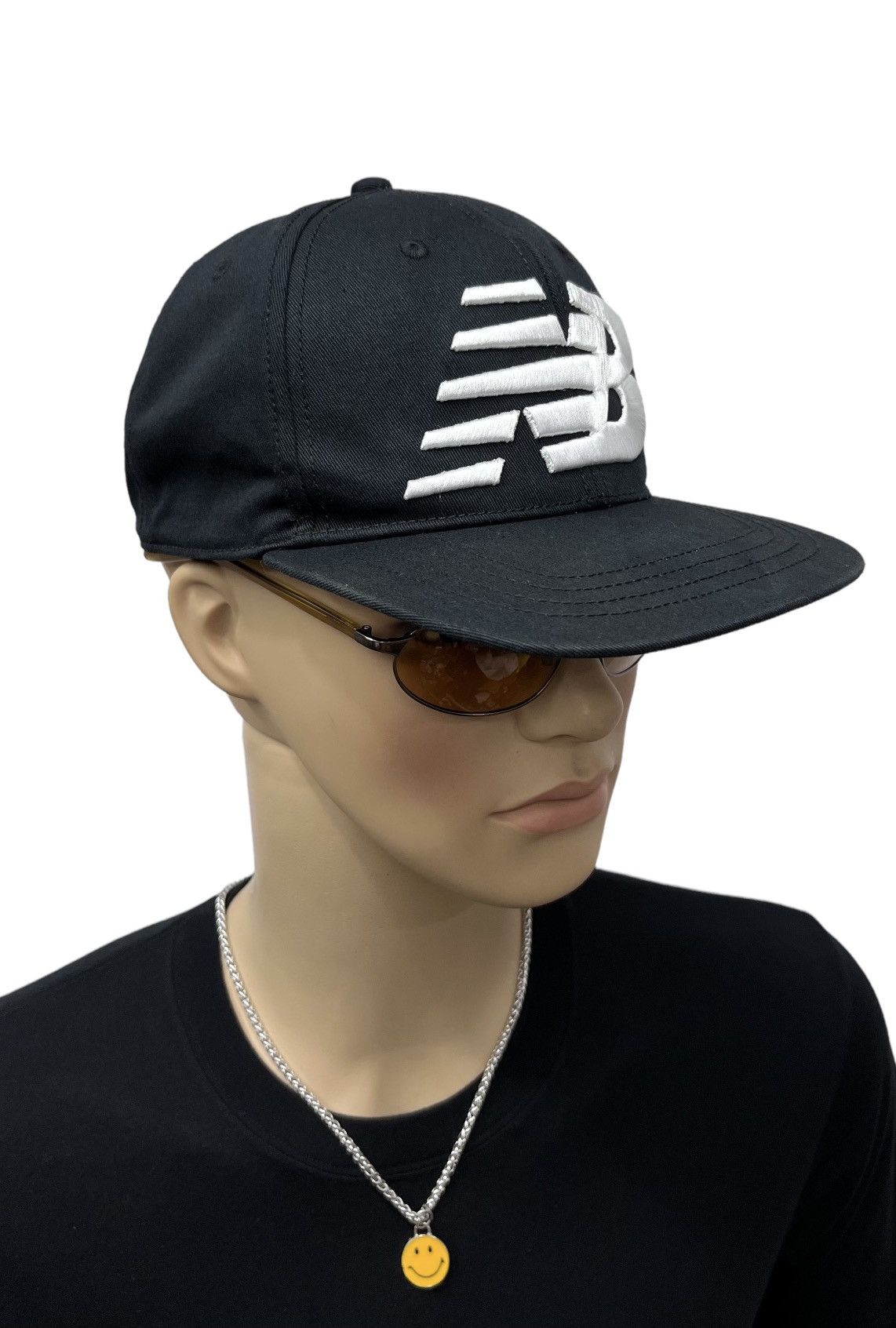 New Balance NEW BALANCE Big Bold Embroidery Vintage Logo Snapback Hat Size ONE SIZE - 3 Thumbnail