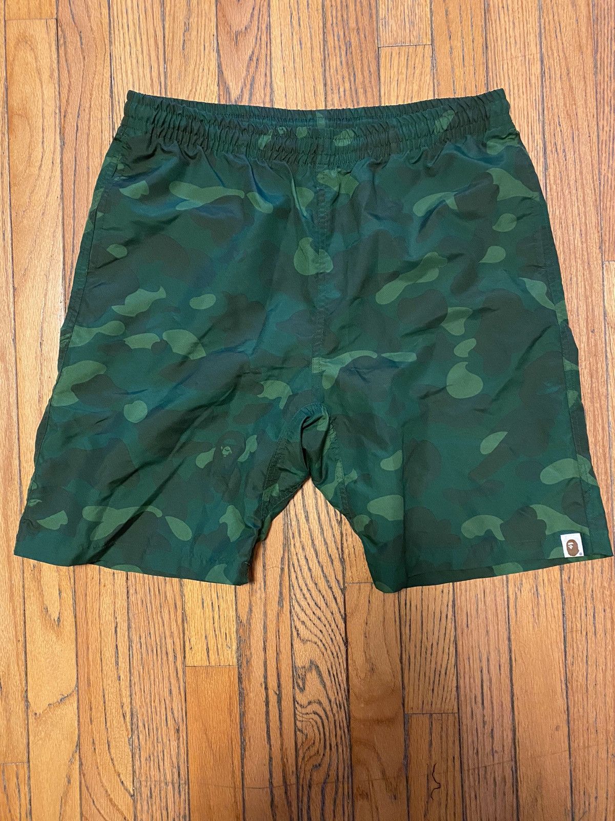 Bape 1st Camo Beach Shorts | Grailed