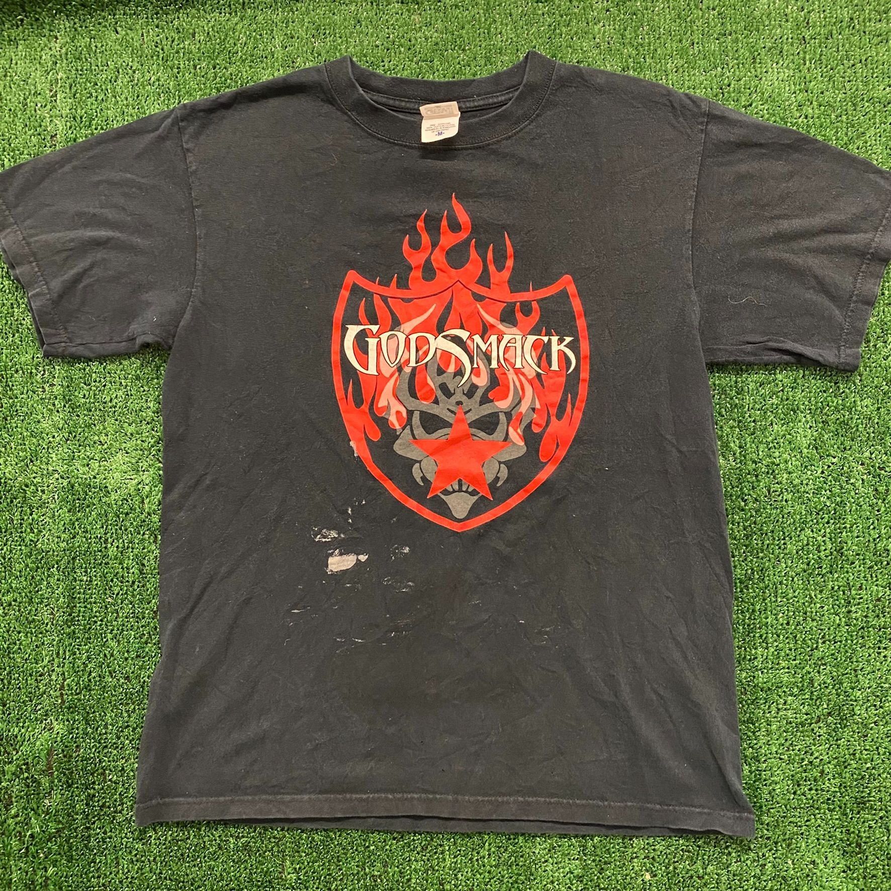 Vintage Godsmack Flames Vintage Metal Band T-Shirt | Grailed