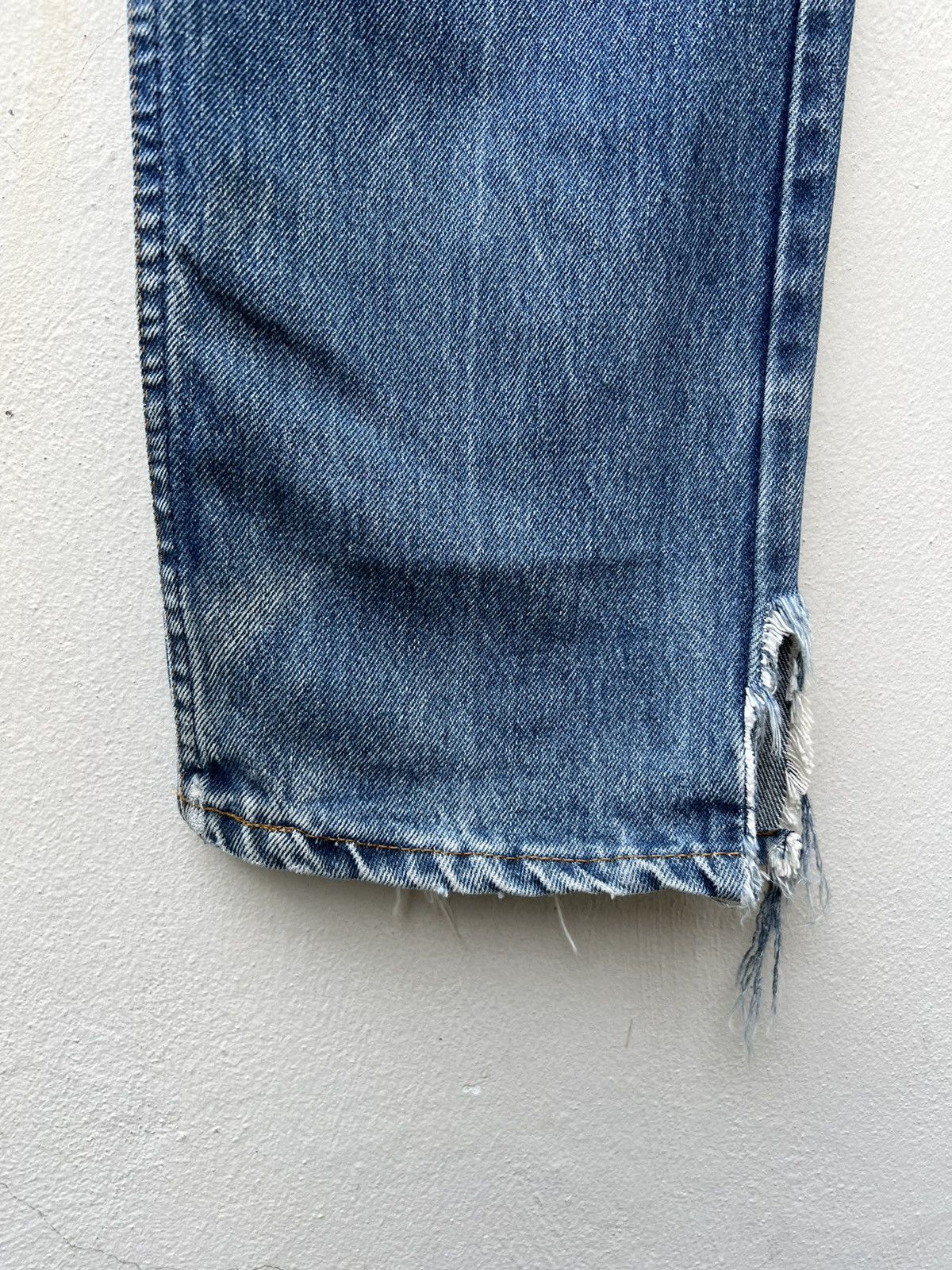 Levi's Vintage 80s Levi’s 505 Orange Tab Denim Trashed Jeans Size US 32 / EU 48 - 14 Thumbnail