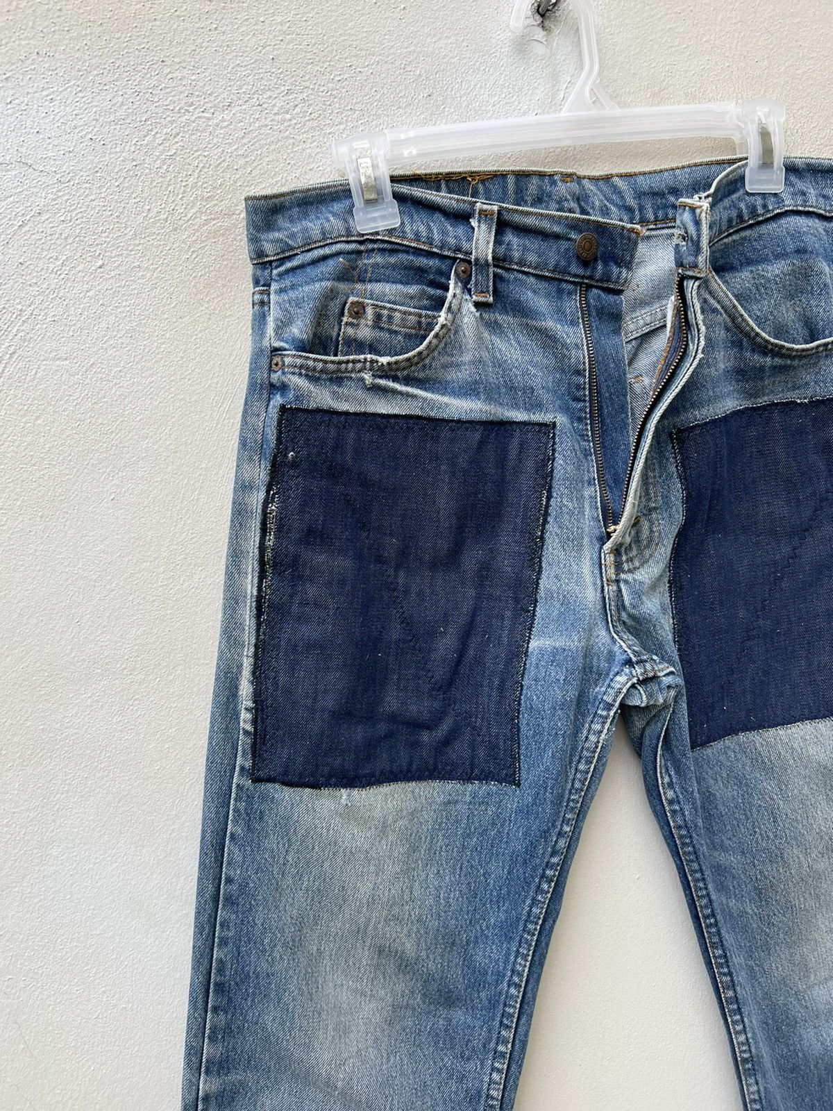 Levi's Vintage 80s Levi’s 505 Orange Tab Denim Trashed Jeans Size US 32 / EU 48 - 9 Thumbnail