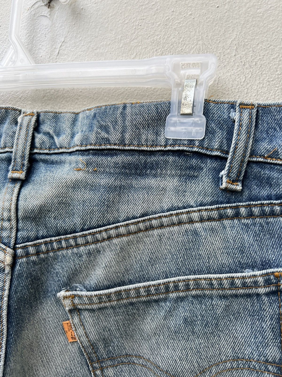 Levi's Vintage 80s Levi’s 505 Orange Tab Denim Trashed Jeans Size US 32 / EU 48 - 22 Thumbnail