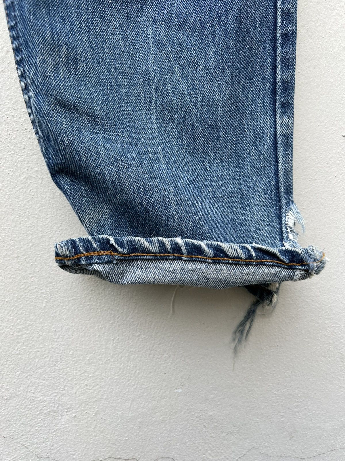 Levi's Vintage 80s Levi’s 505 Orange Tab Denim Trashed Jeans Size US 32 / EU 48 - 15 Thumbnail