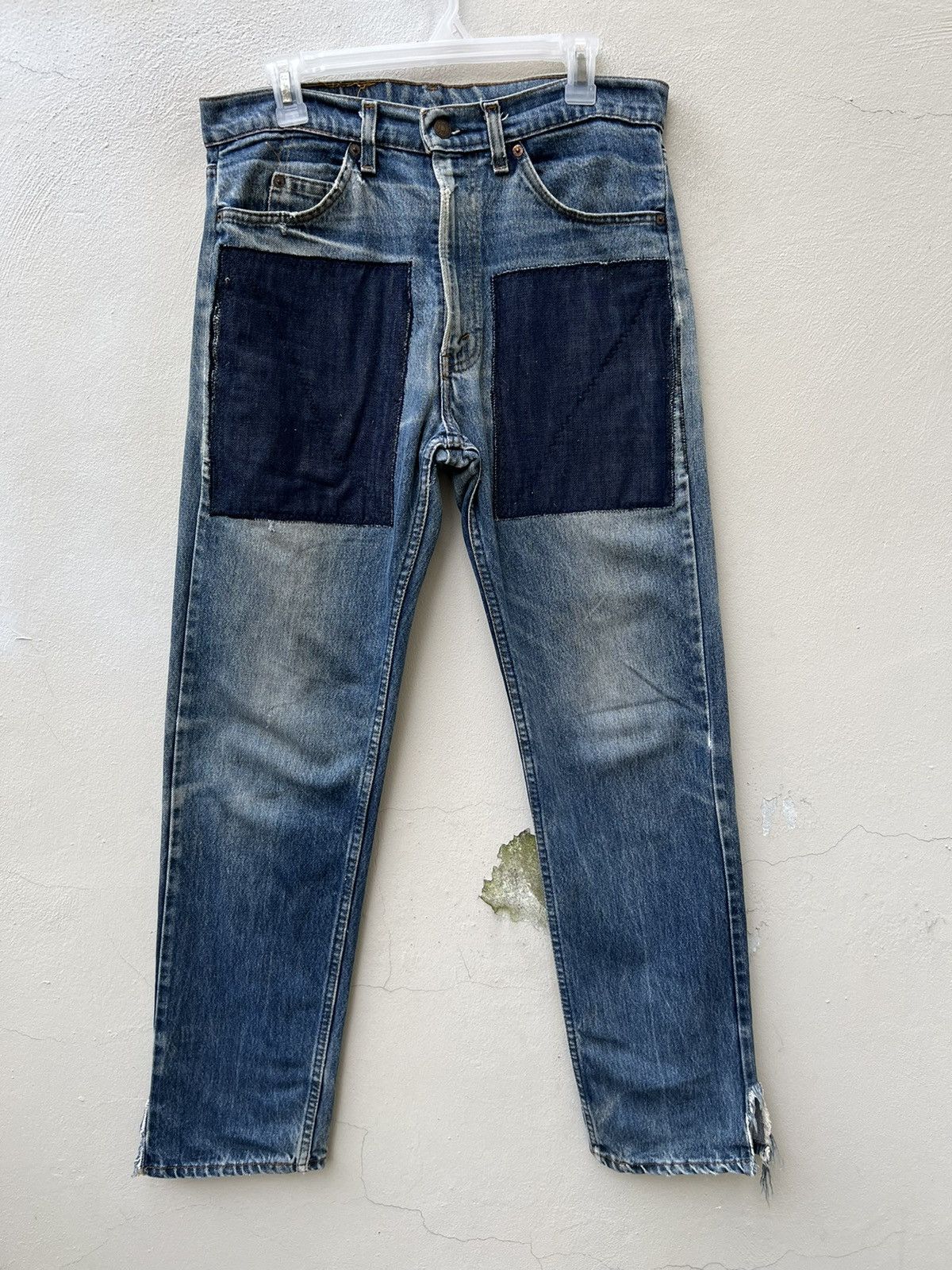 Levi's Vintage 80s Levi’s 505 Orange Tab Denim Trashed Jeans Size US 32 / EU 48 - 6 Thumbnail
