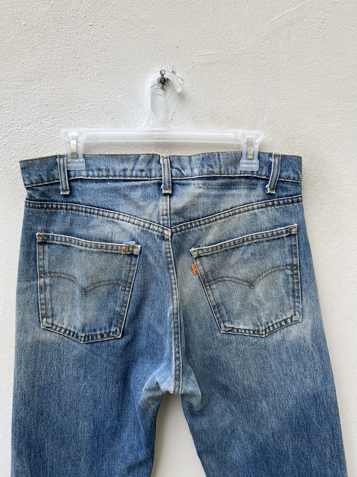 Levi's Vintage 80s Levi’s 505 Orange Tab Denim Trashed Jeans Size US 32 / EU 48 - 18 Thumbnail