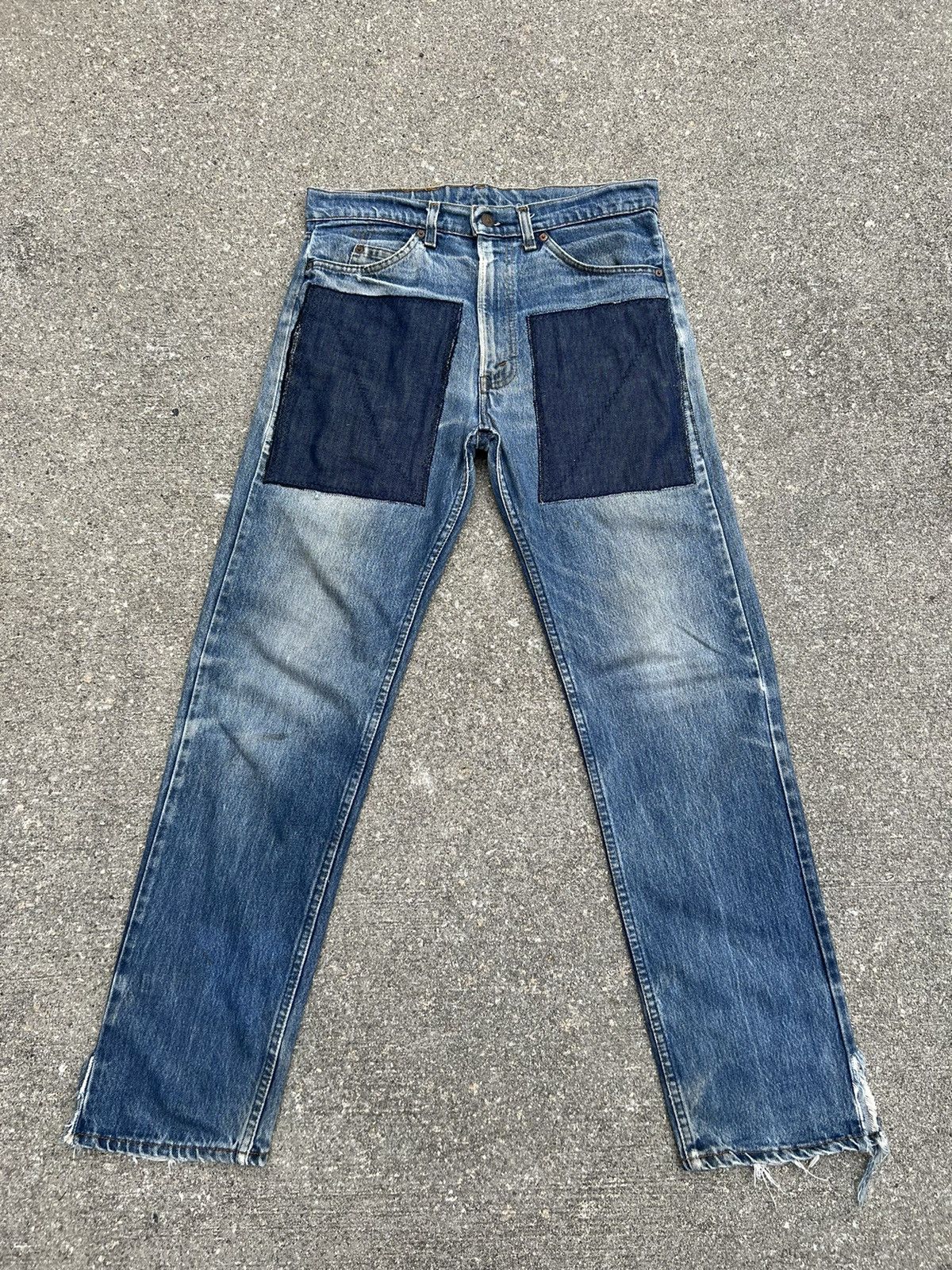 Levi's Vintage 80s Levi’s 505 Orange Tab Denim Trashed Jeans Size US 32 / EU 48 - 1 Thumbnail