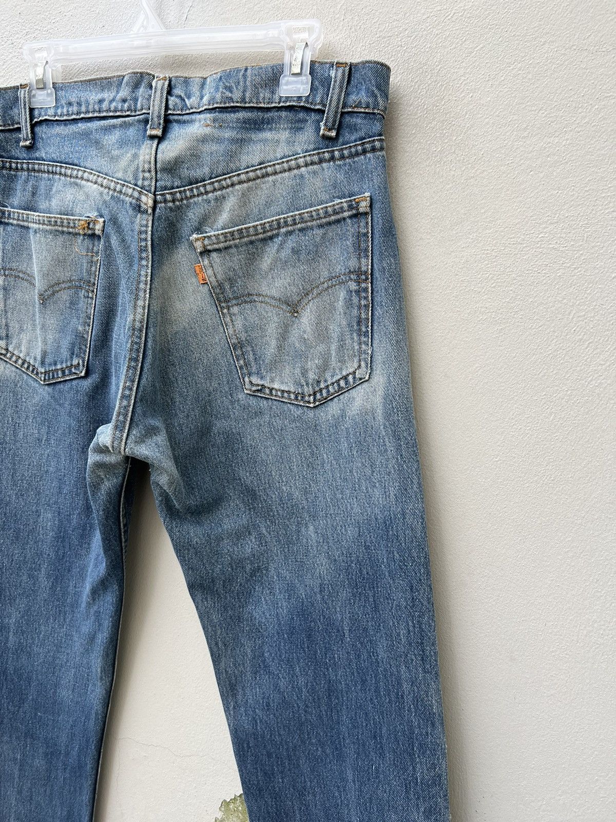 Levi's Vintage 80s Levi’s 505 Orange Tab Denim Trashed Jeans Size US 32 / EU 48 - 21 Thumbnail