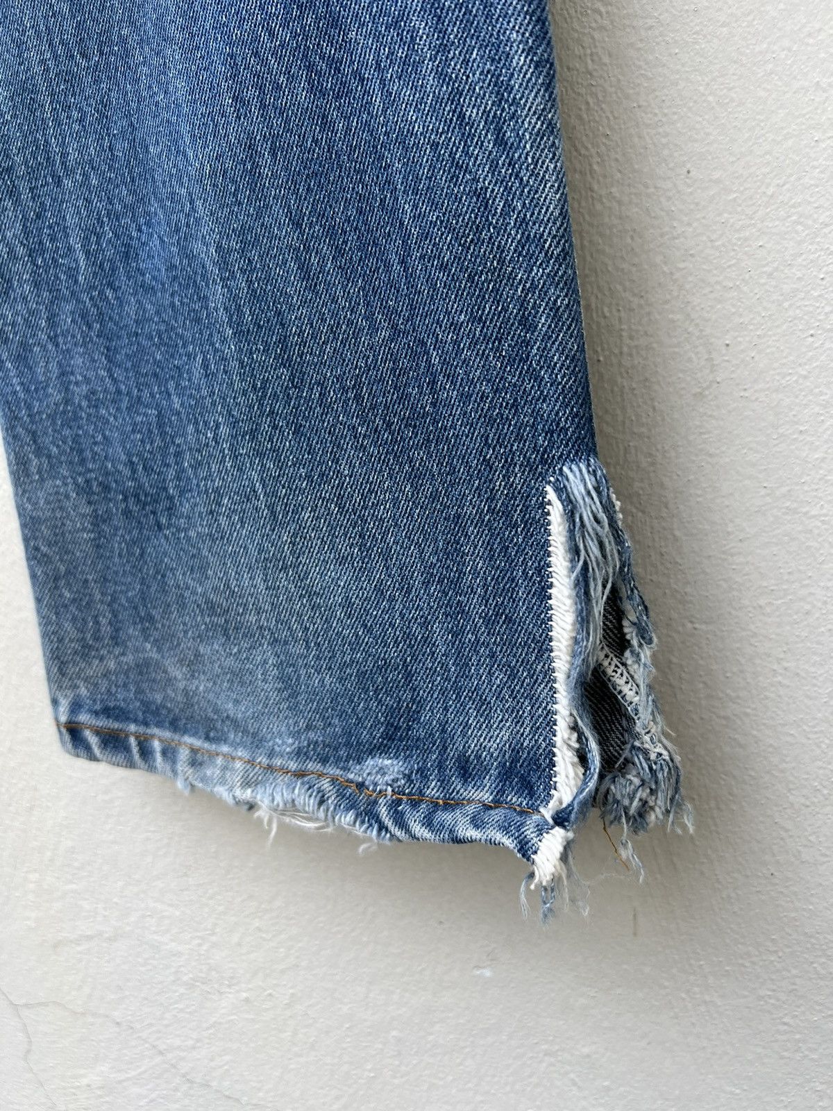 Levi's Vintage 80s Levi’s 505 Orange Tab Denim Trashed Jeans Size US 32 / EU 48 - 24 Thumbnail