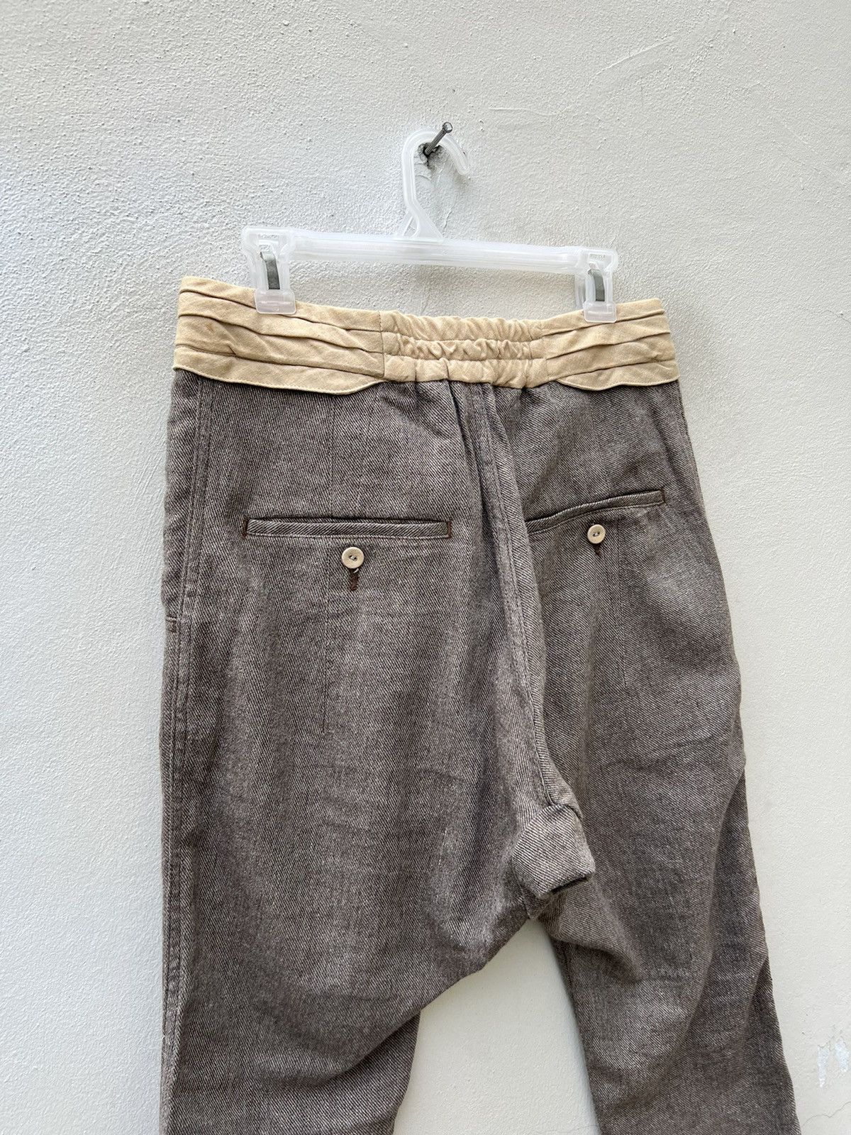 Sasquatchfabrix Sasquatchfabrix Japan Linen Blend Cropped Trouser Pant Size US 29 - 16 Thumbnail
