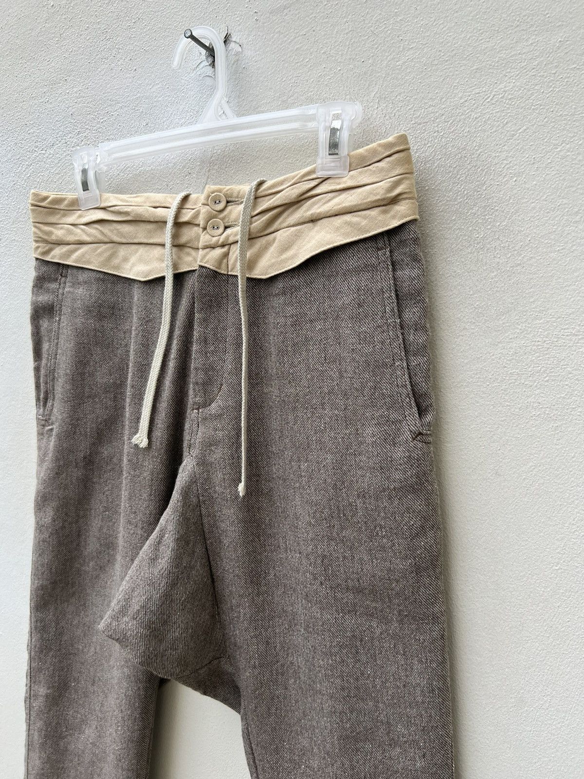 Sasquatchfabrix Sasquatchfabrix Japan Linen Blend Cropped Trouser Pant Size US 29 - 10 Thumbnail