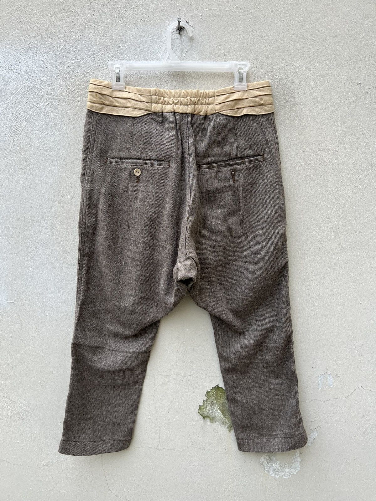 Sasquatchfabrix Sasquatchfabrix Japan Linen Blend Cropped Trouser Pant Size US 29 - 14 Thumbnail
