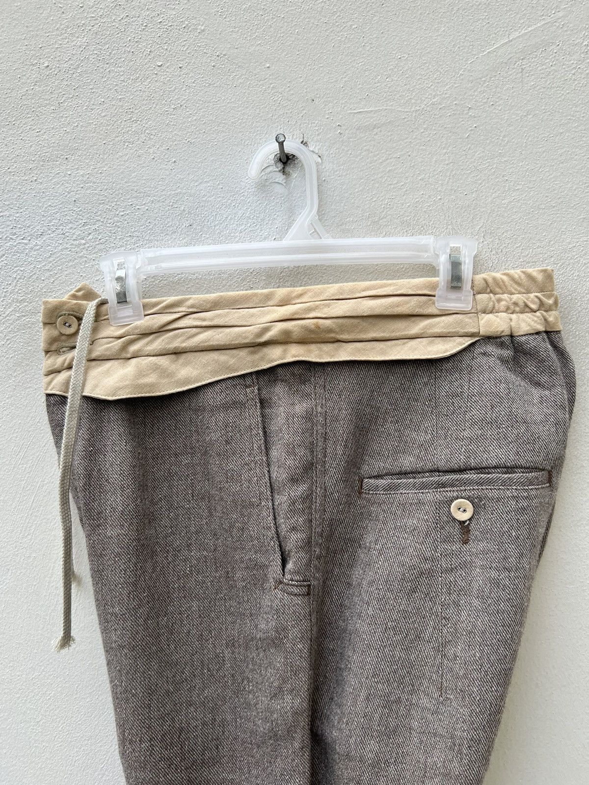 Sasquatchfabrix Sasquatchfabrix Japan Linen Blend Cropped Trouser Pant Size US 29 - 20 Thumbnail