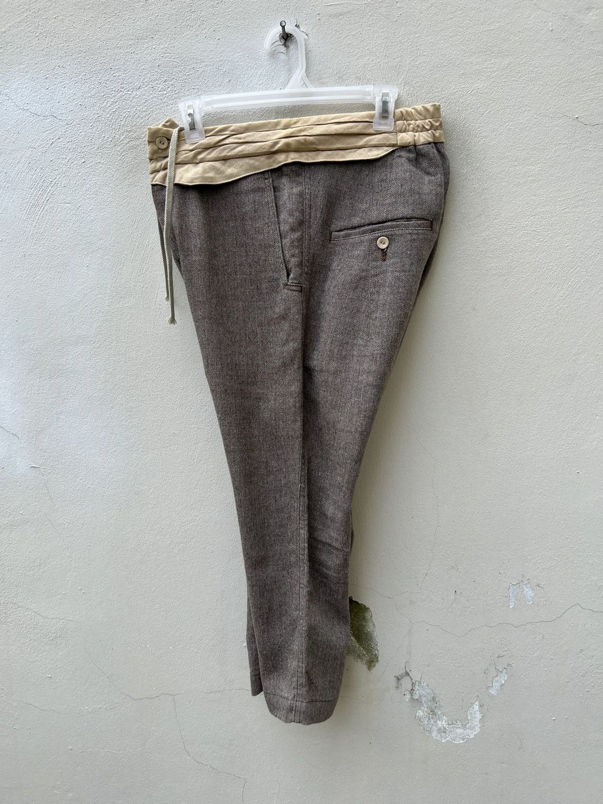 Sasquatchfabrix Sasquatchfabrix Japan Linen Blend Cropped Trouser Pant Size US 29 - 19 Thumbnail