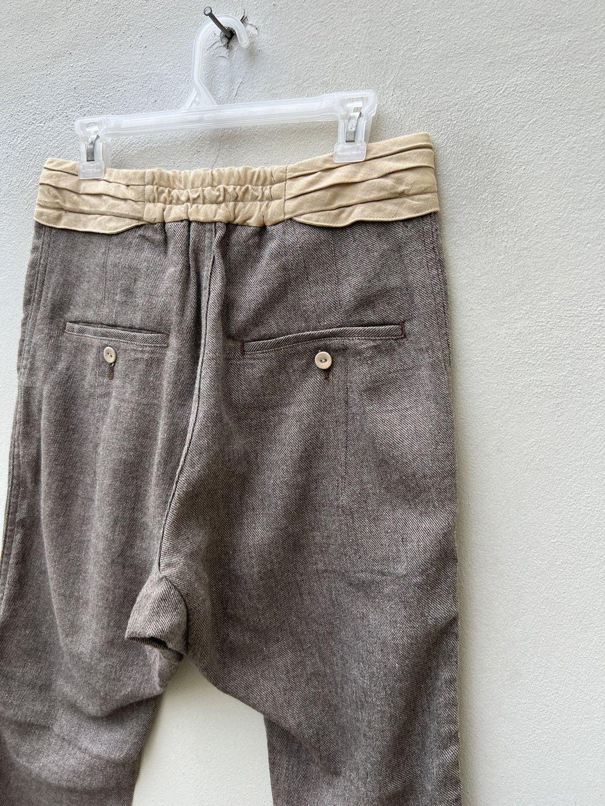 Sasquatchfabrix Sasquatchfabrix Japan Linen Blend Cropped Trouser Pant Size US 29 - 18 Thumbnail