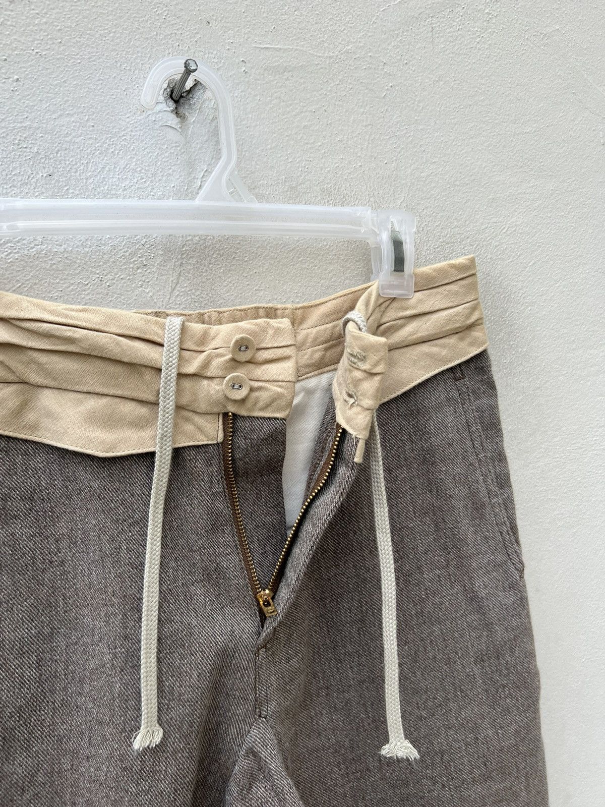 Sasquatchfabrix Sasquatchfabrix Japan Linen Blend Cropped Trouser Pant Size US 29 - 13 Thumbnail
